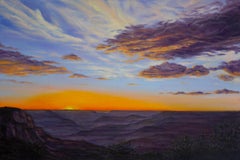 Used Sunset, Oil Painting
