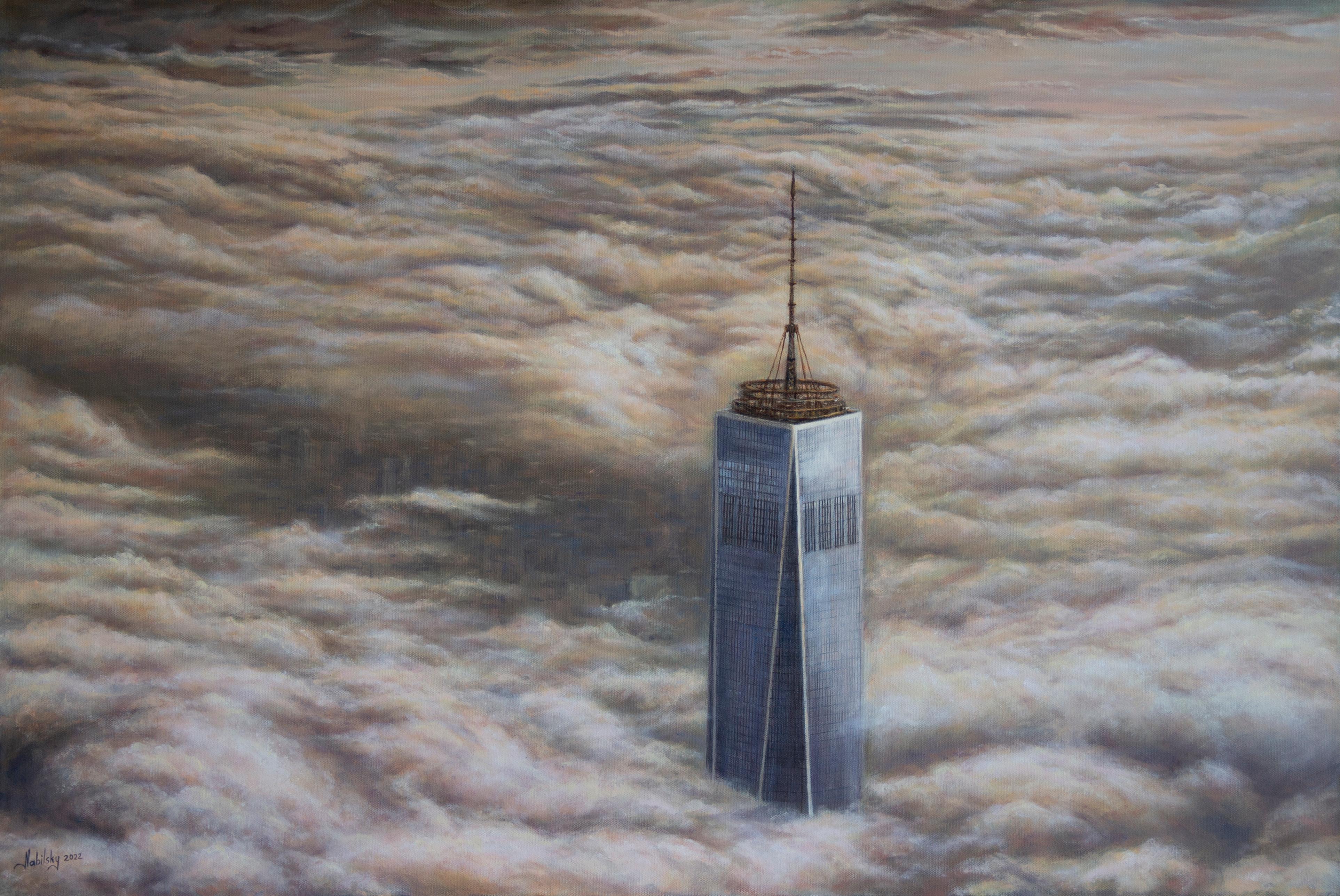 The One Tower, Oil Painting