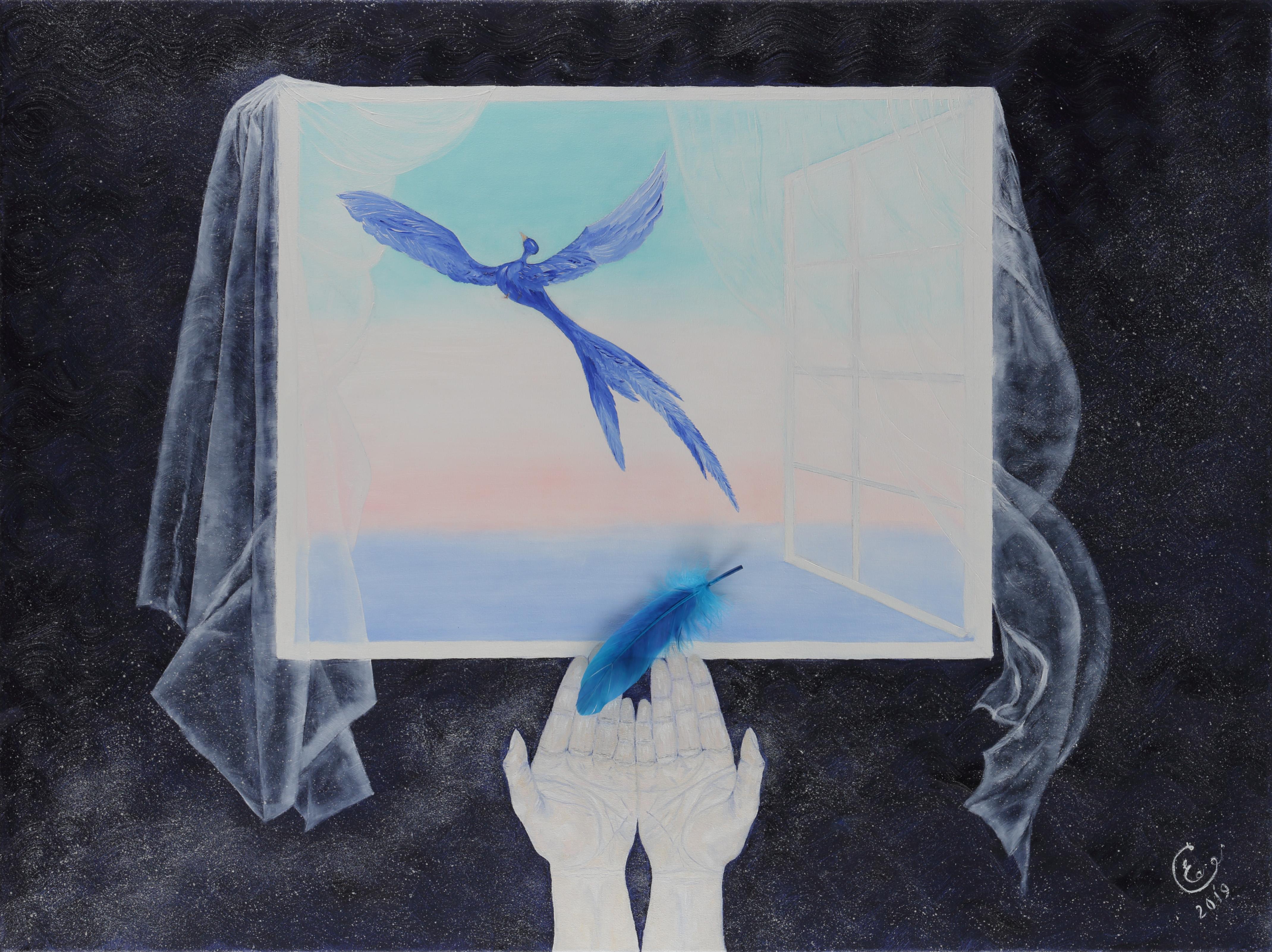 „ „Get Lucky““, Metaphysics-Serie – Painting von Olena Smal