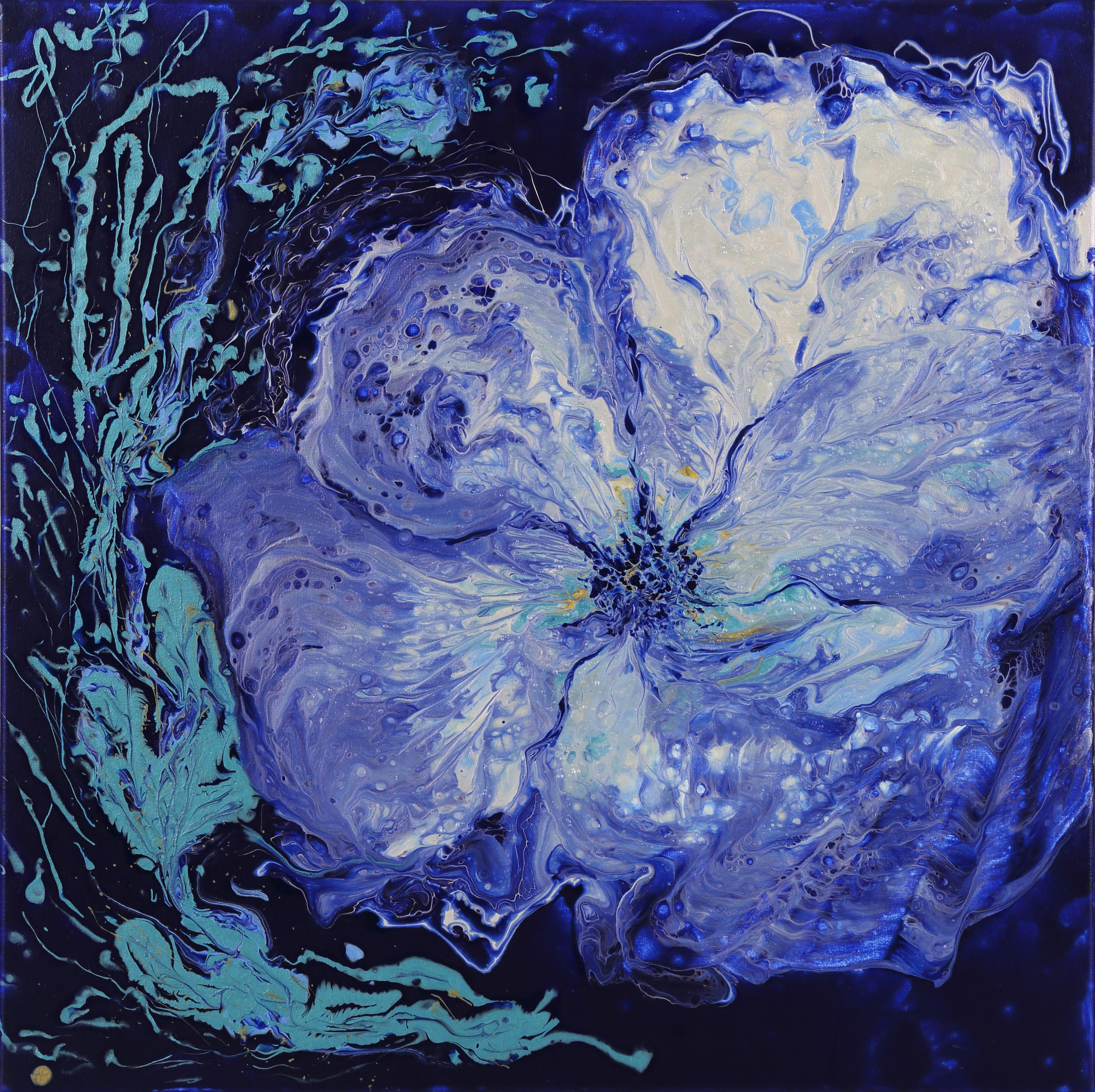 Olena Smal Abstract Painting - Alpine poppy