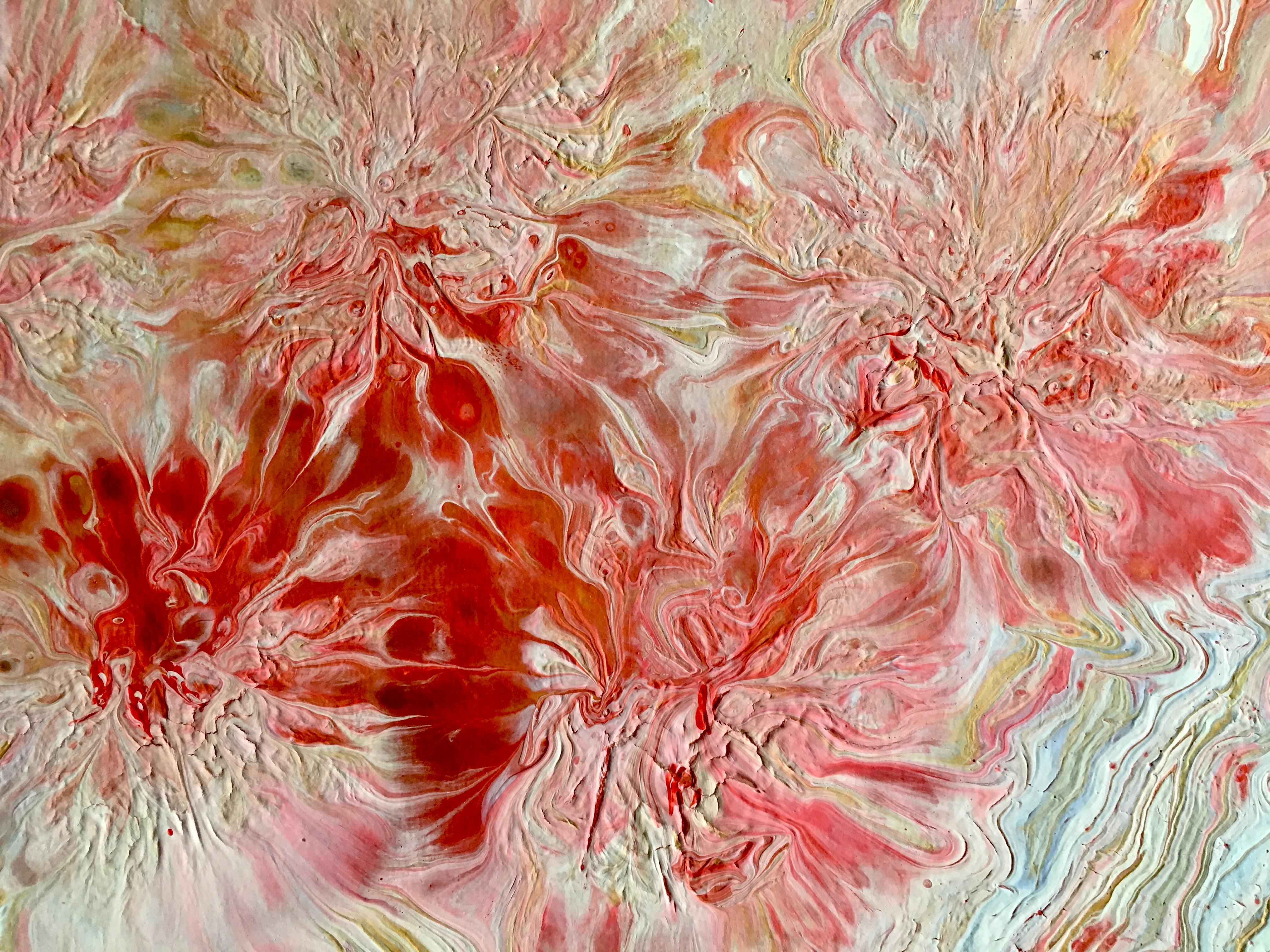 Fiori d'autunno - Abstract Painting Beige di Olena Smal