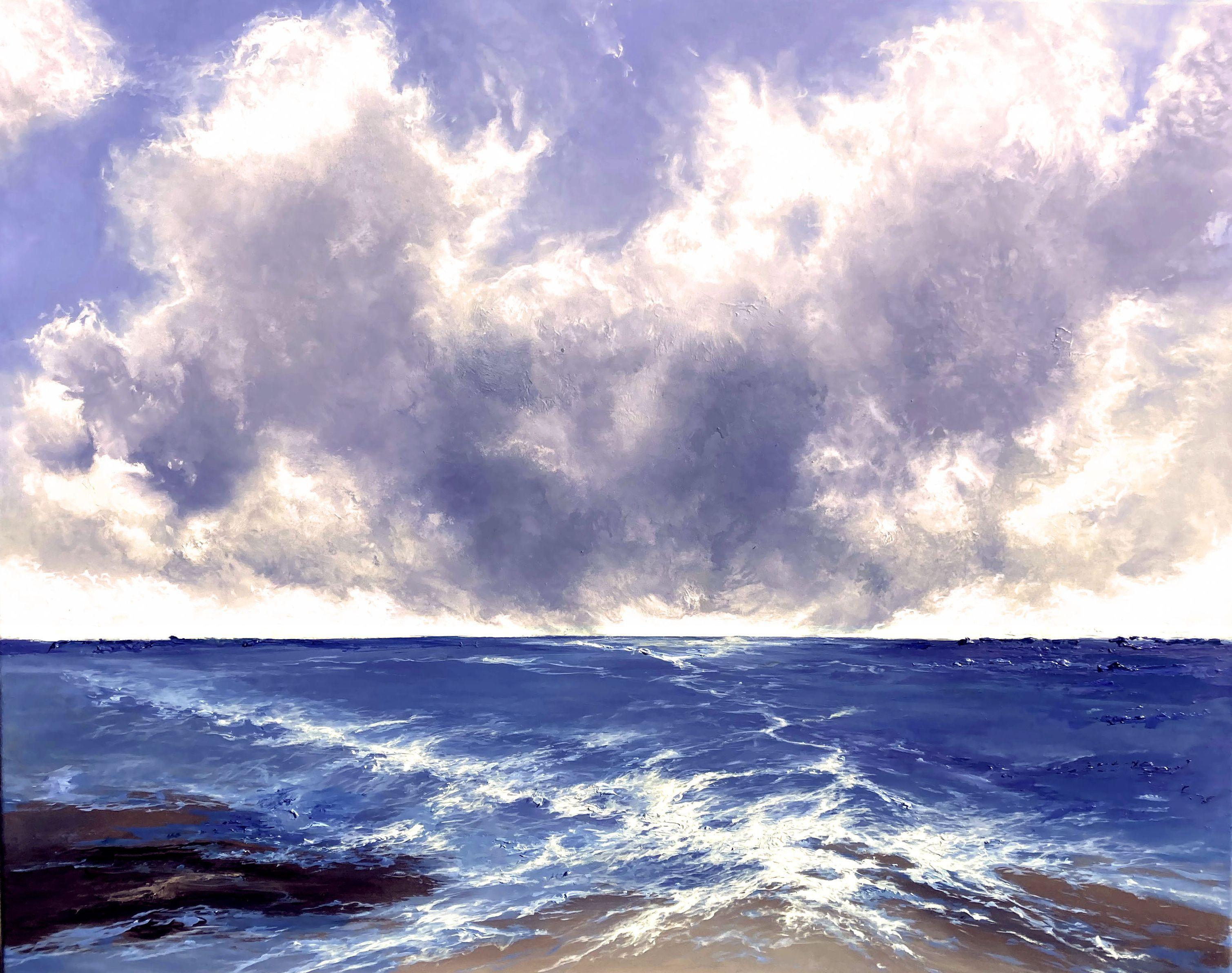 Respirare l'aria, Pittura, Olio su tela - Painting di Olena Topliss