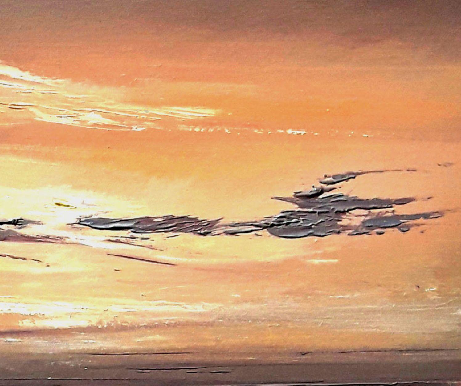The sky is always moving and changing... always full of unexpected surprises and moments to try and capture forever.    â€¢ Cotton gallery canvas   â€¢ Finest quality professional oil pain  â€¢ This original artwork has been gloss varnished for