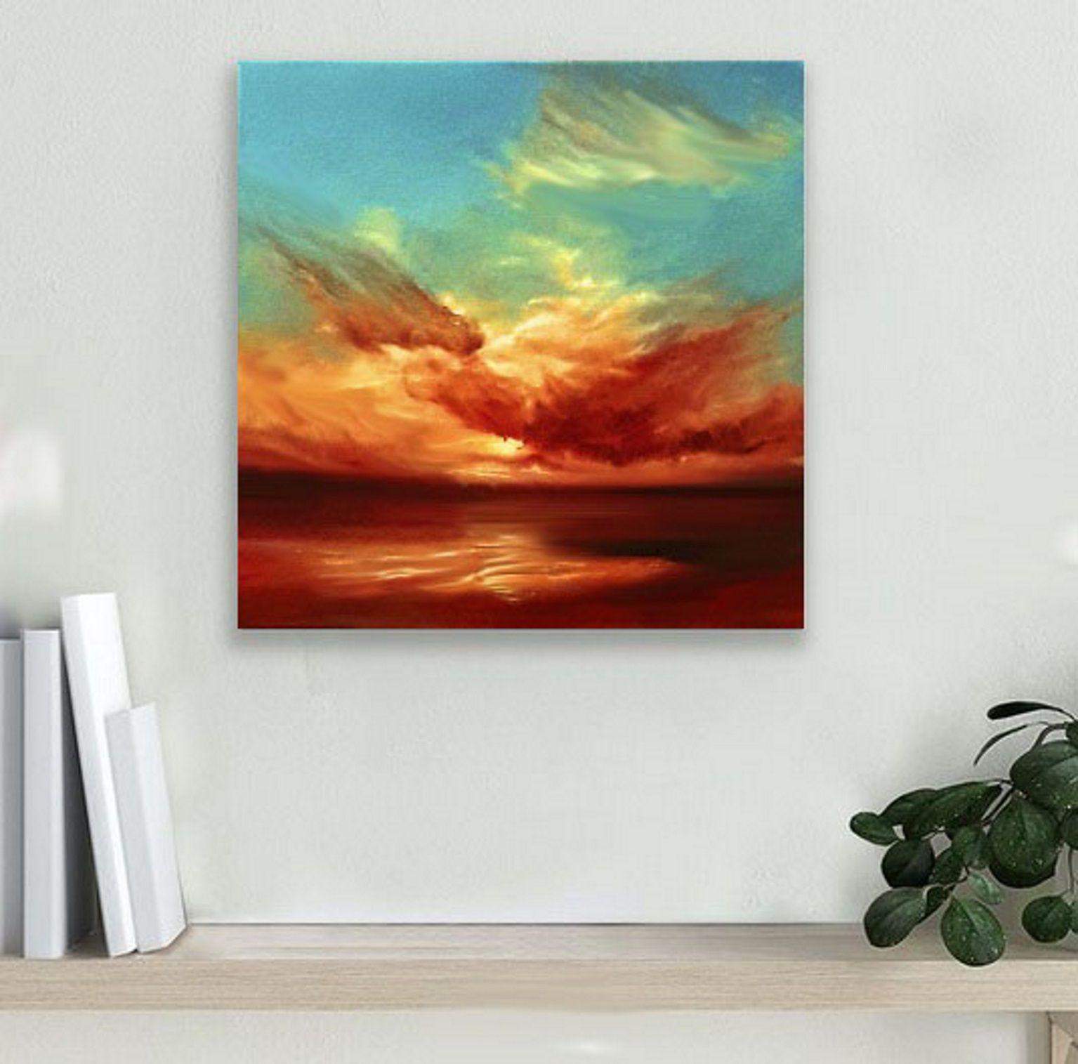 Serata calda, Pittura, Olio su tela in vendita 1