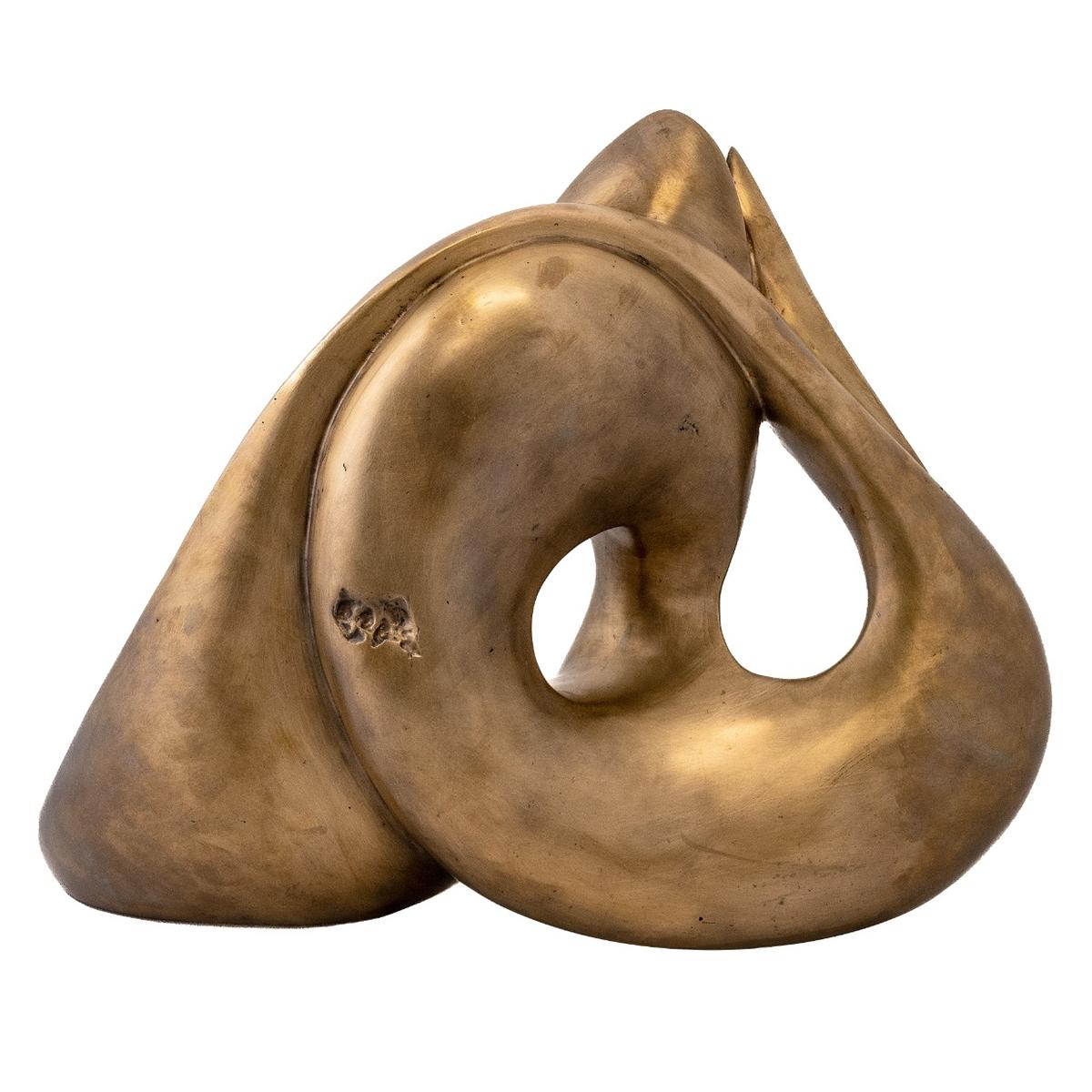 Scultura Olenna in bronzo con tutti 
struttura in bronzo massiccio con finitura lucida.