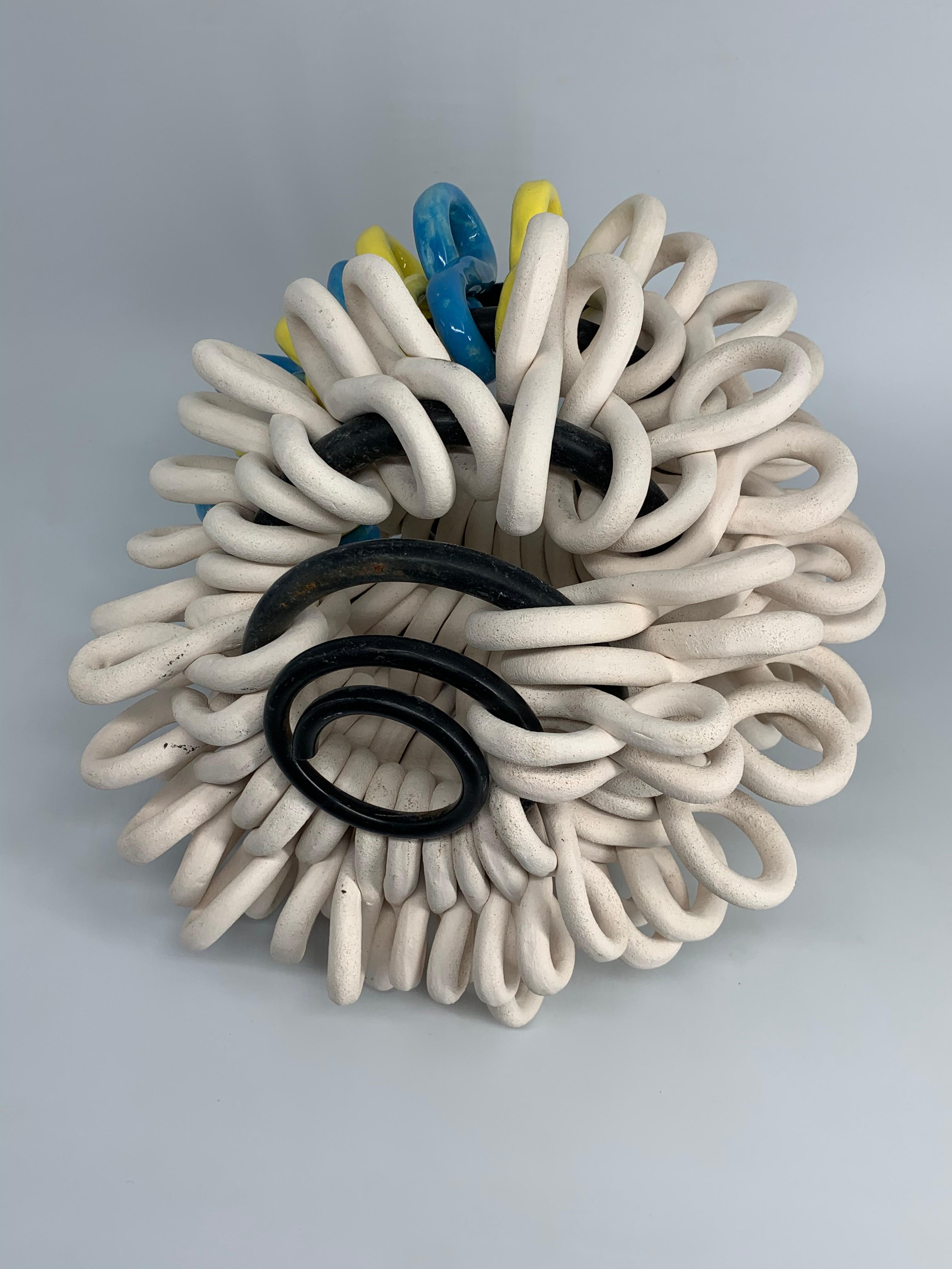 Infinity in infinity in a spiral III - Abstract Geometric Sculpture by Olesia Dvorak-Galik