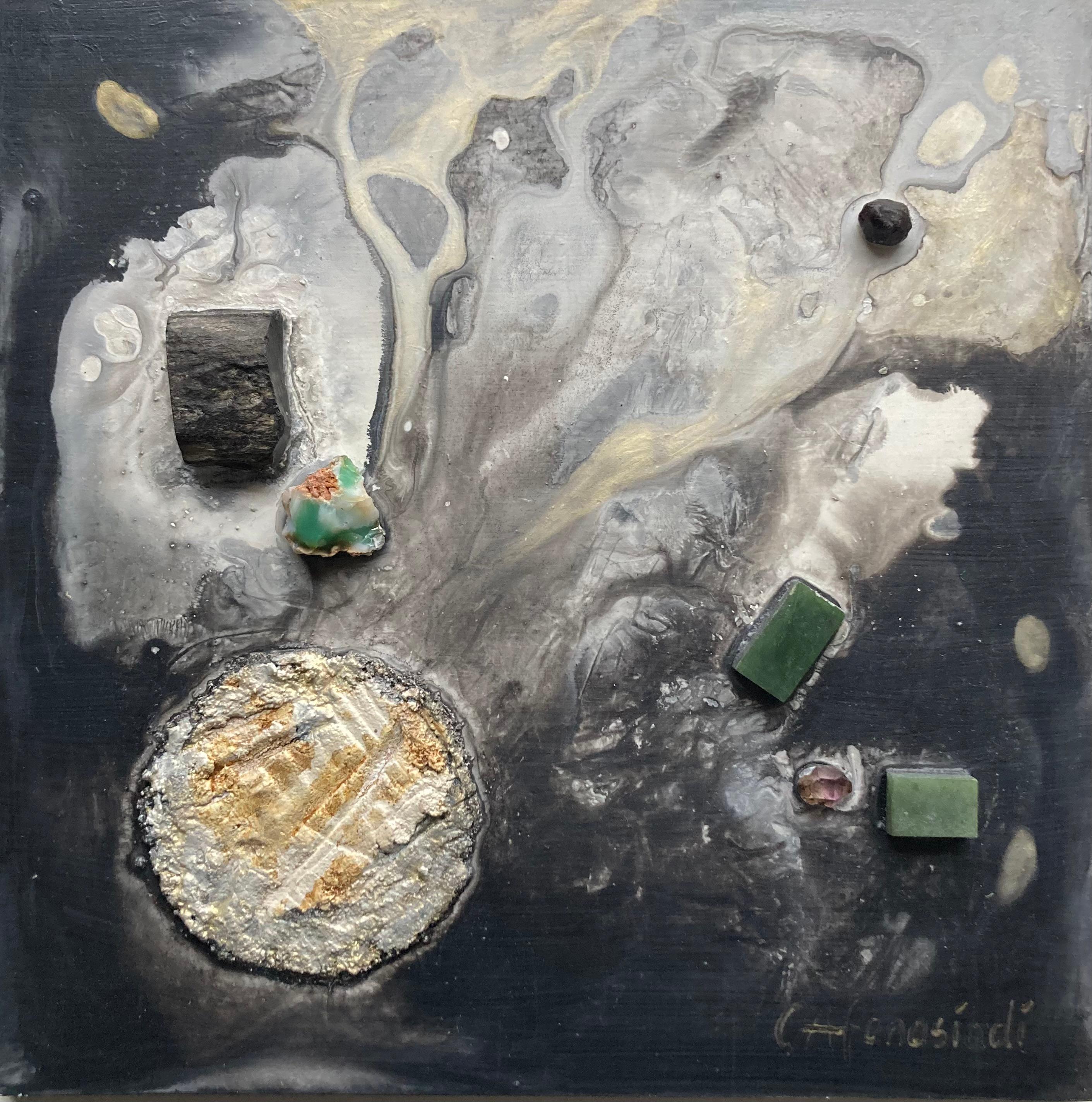 Frühe Kraft – abstrakte Komposition mit Steinen 