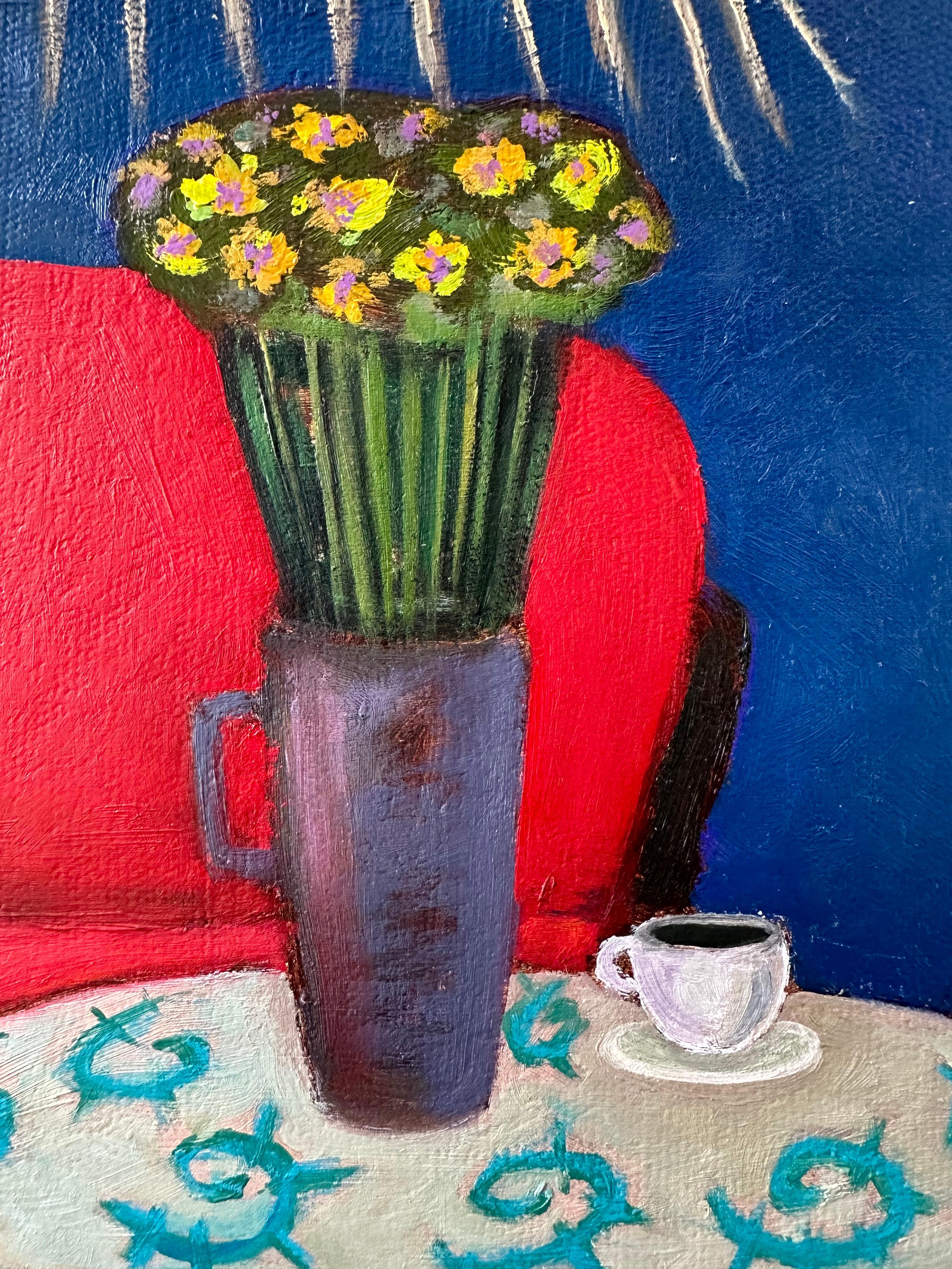 Interno georgiano. pittura ad olio in vendita 2