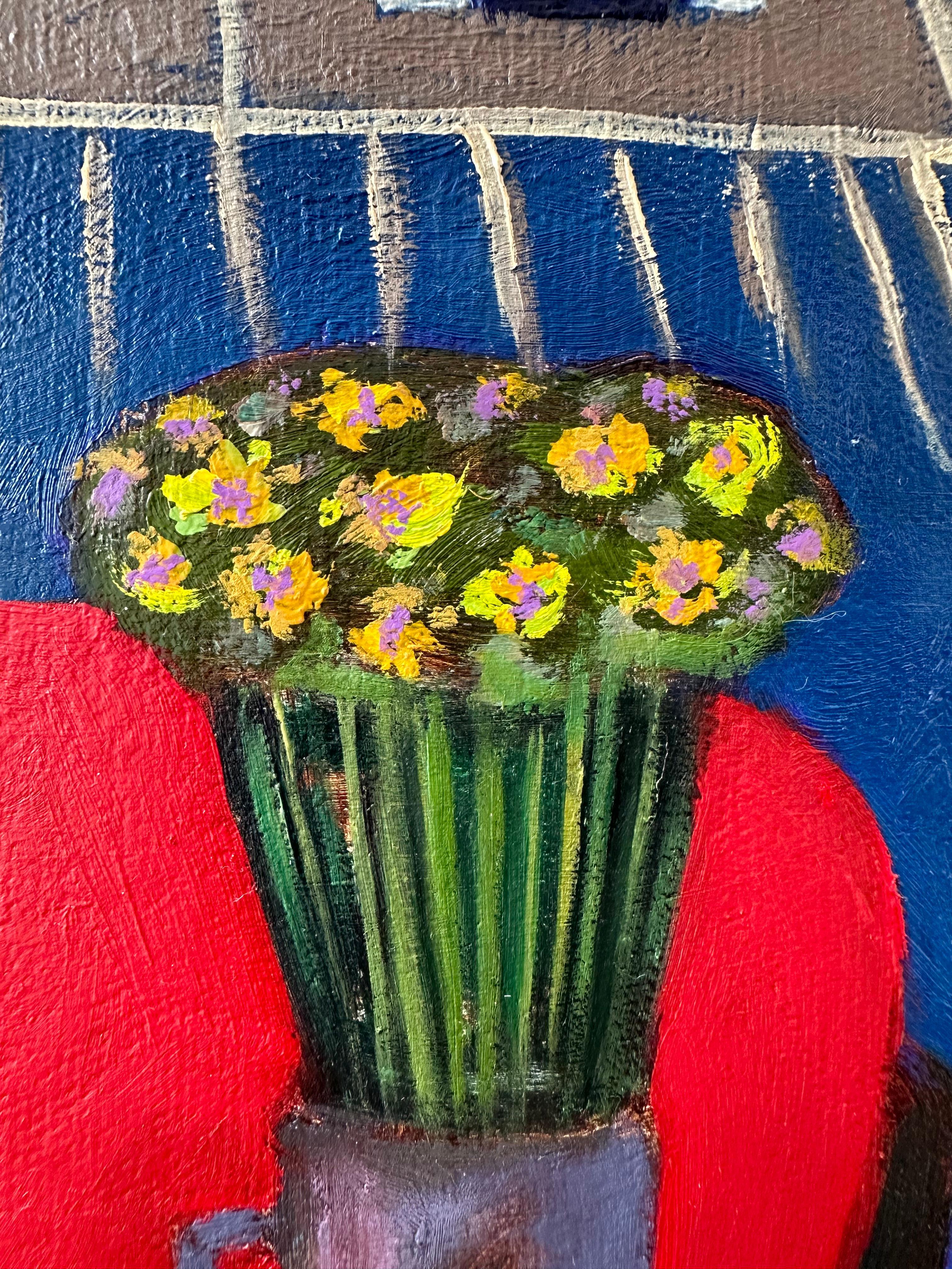 Interno georgiano. pittura ad olio in vendita 3