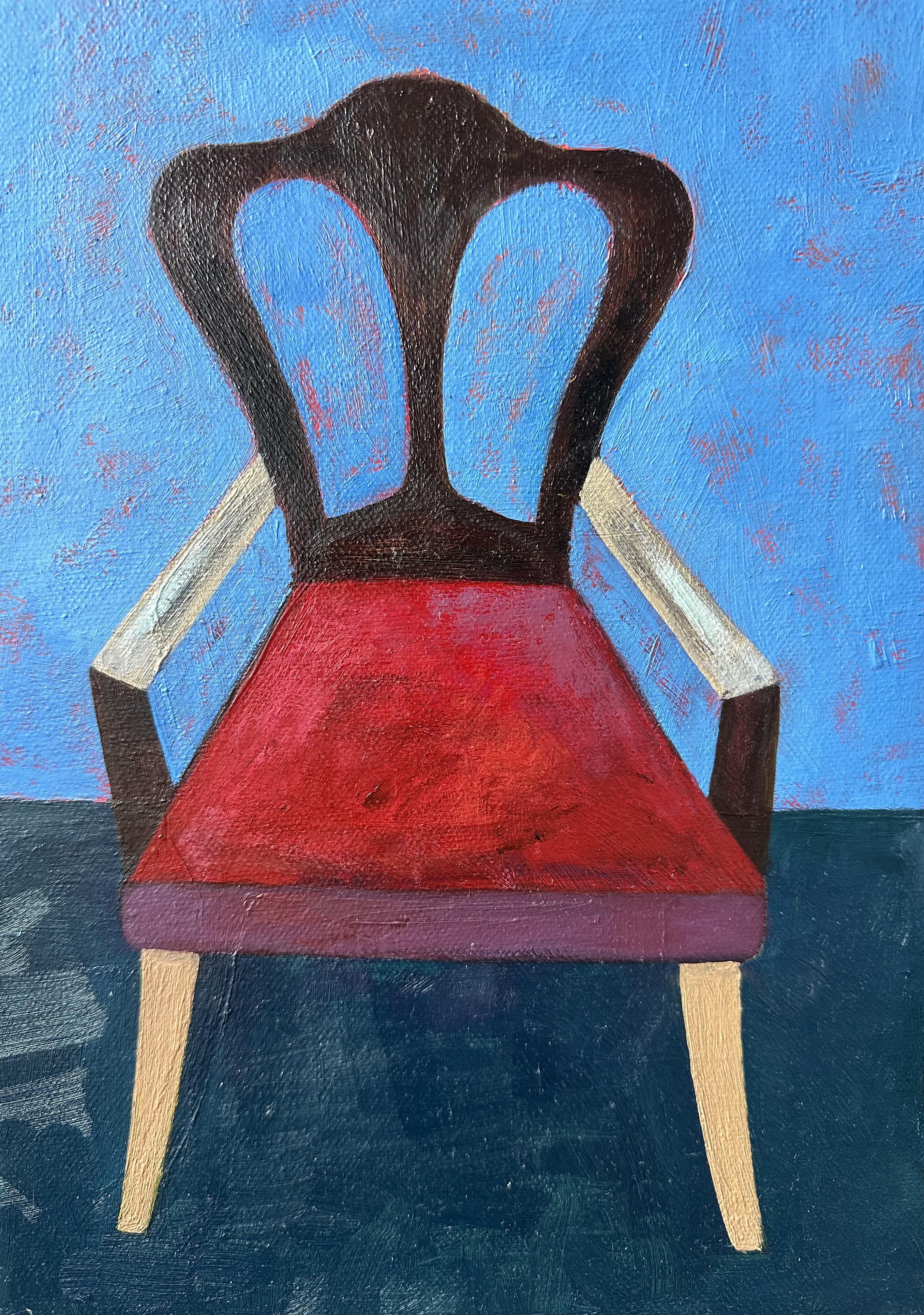 Interior con cómoda vintage - Painting Movimiento estético de Olga Afanasiadi