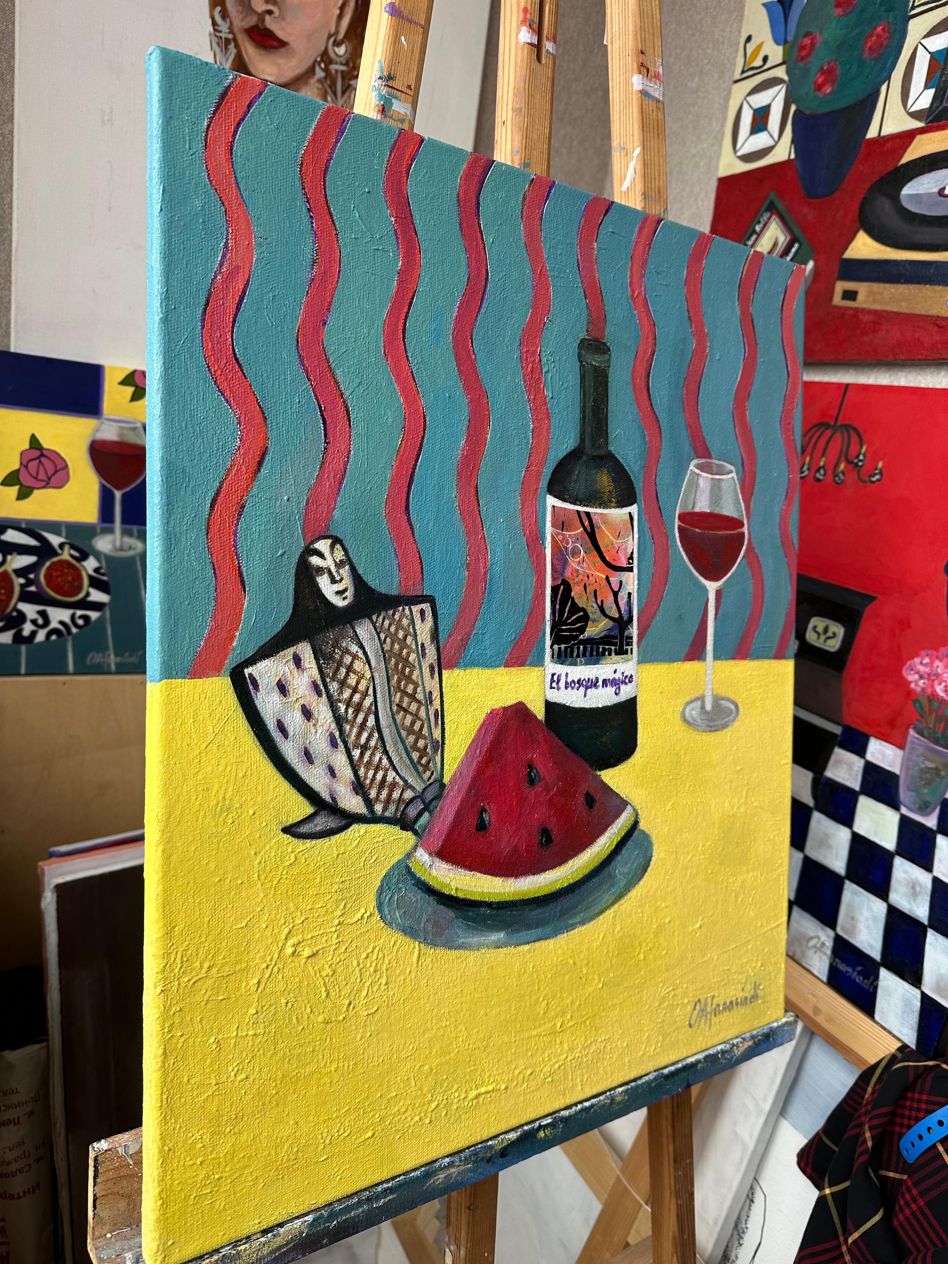 Stilleben mit Wassermelone im Angebot 3