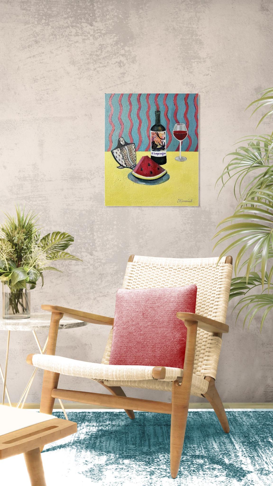 Stilleben mit Wassermelone im Angebot 4