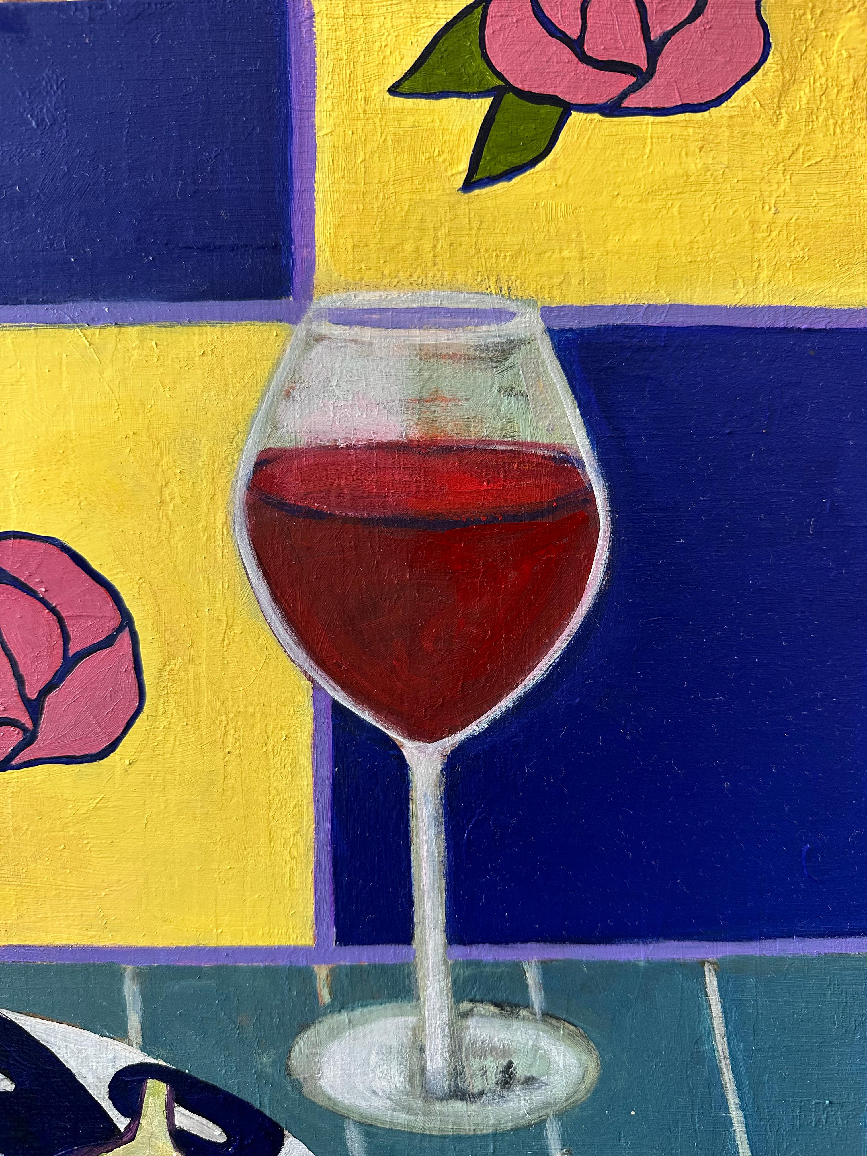 Still life with figs and vine For Sale 2