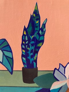 Stillife with flowers - figurative oil painting