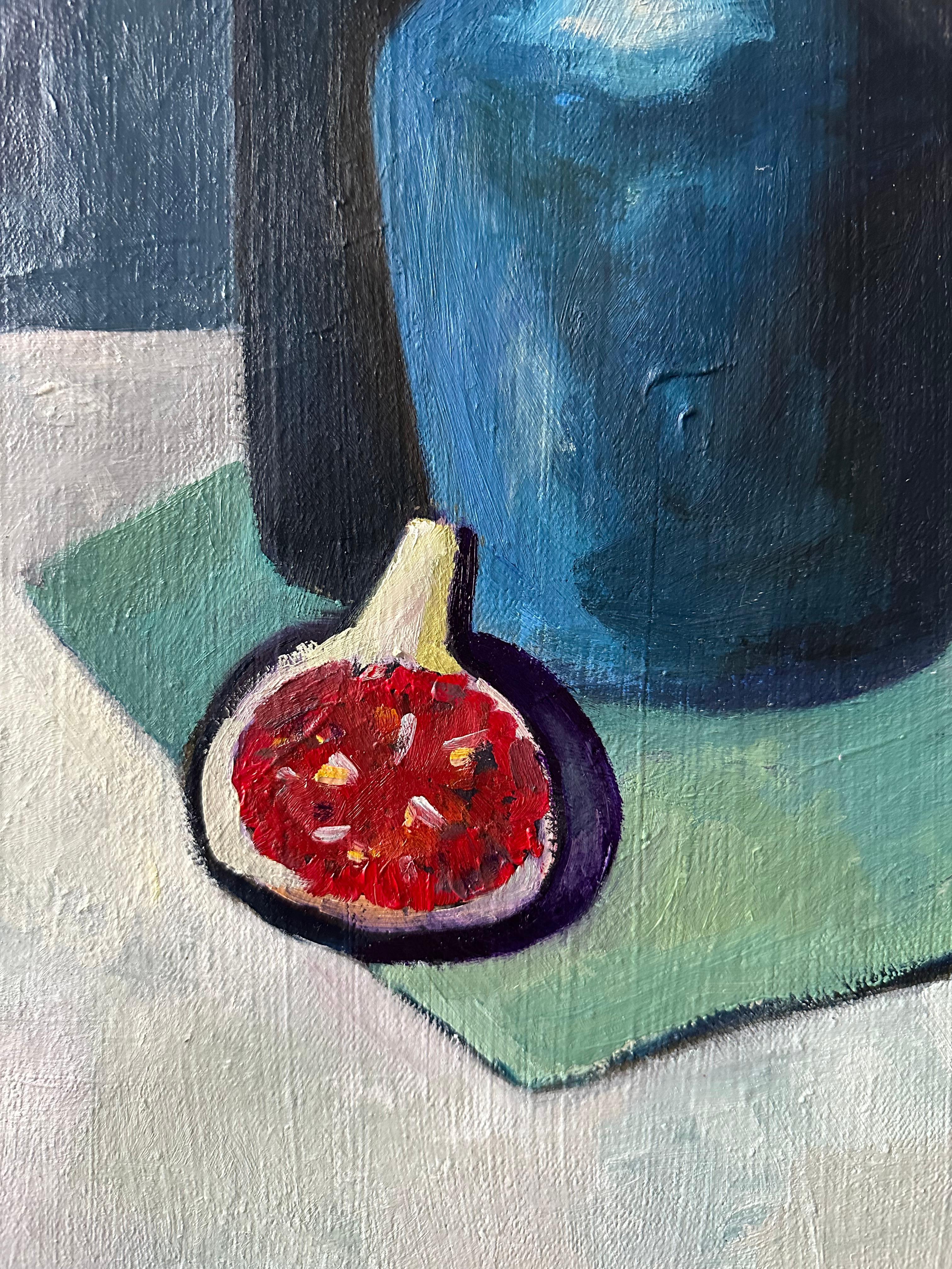 Stillife with kaals - figurative oil painting For Sale 3