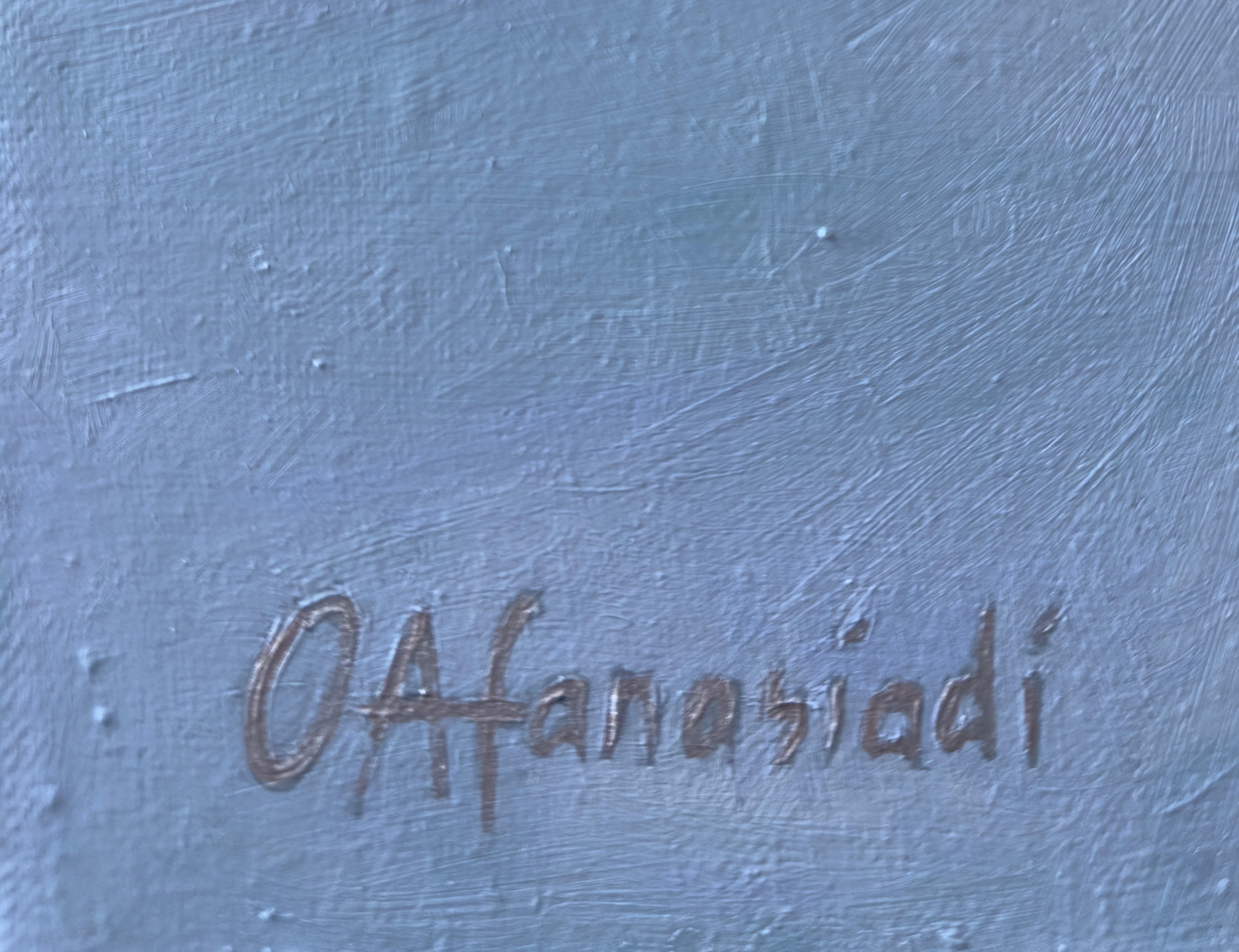 Helle und kontrastreiche Farben werden den Innenraum mit Wärme und südlicher Stimmung erfüllen. Der Granatapfel als Symbol der Schönheit und des Überflusses ist ein kleines, aber bedeutendes Detail in diesem Stillleben. Der gelbe Stuhl ist eine