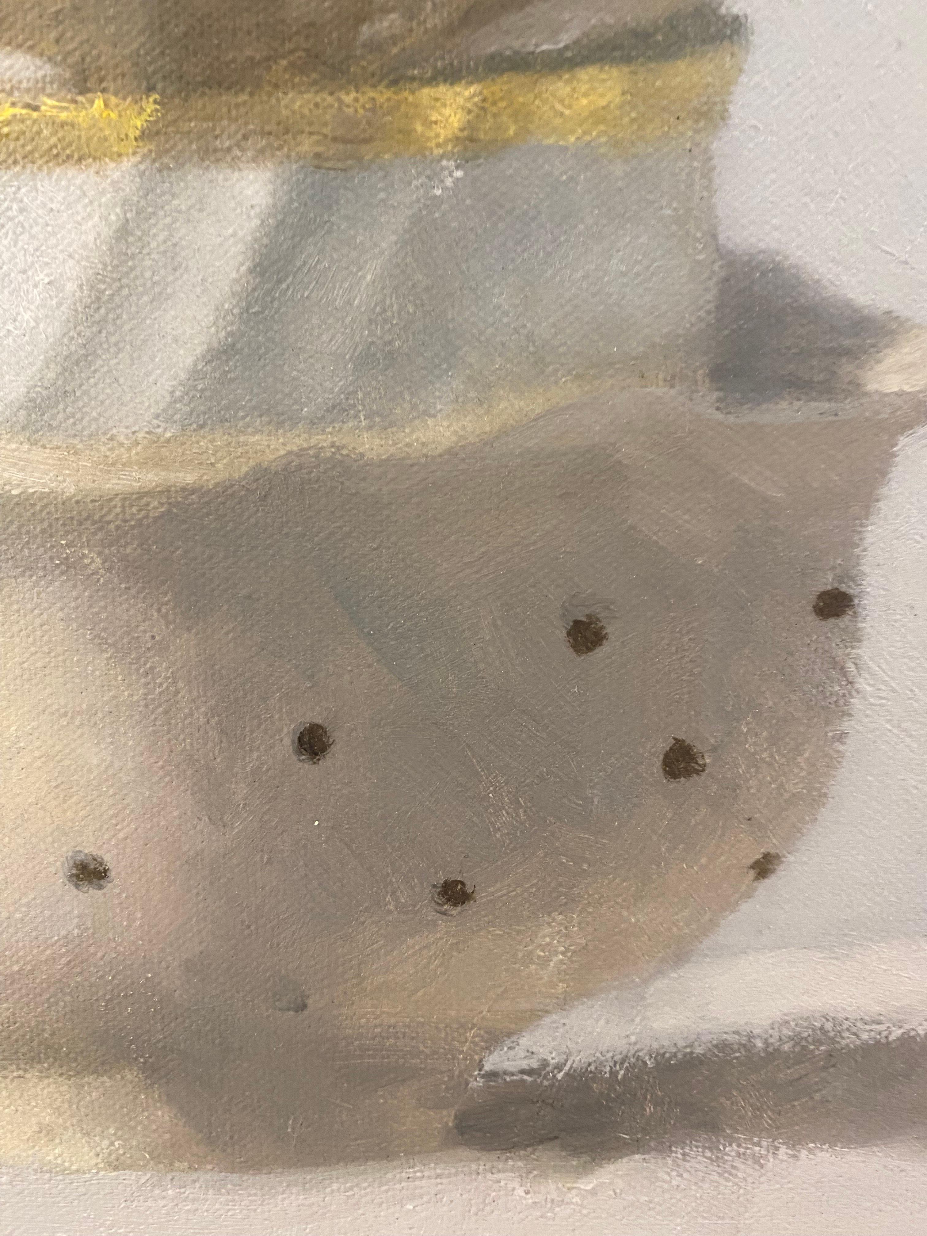 5 gestapelte Tassen – Painting von Olga Antonova