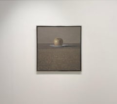 APPLE ON PLATE - Realism / Still Life / Contemporary Art / Fruit / Kitchen