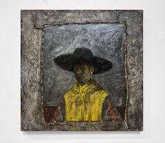 SELF PORTRAIT WITH BLACK HAT - Female Portrait