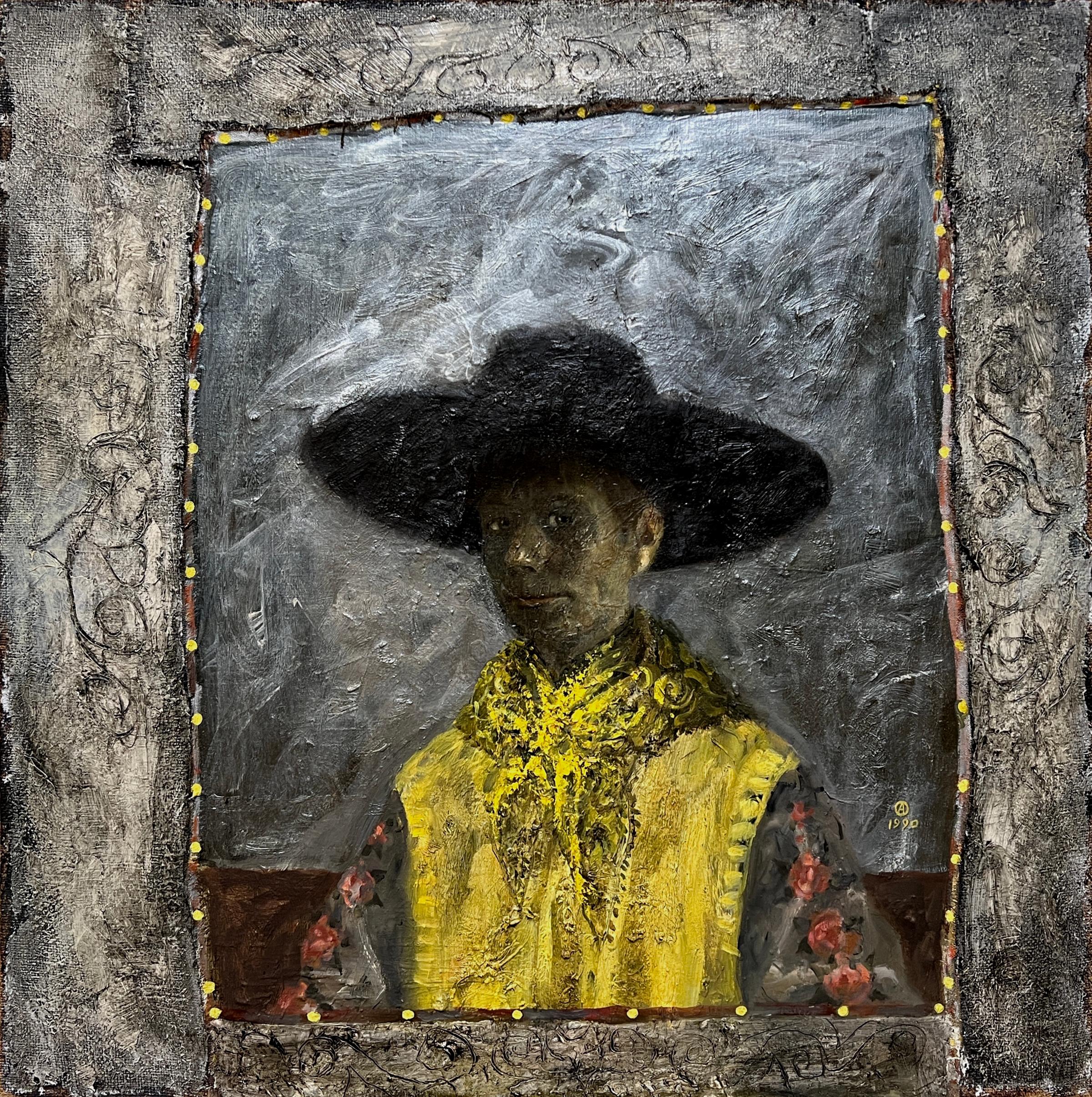 SELF PORTRAIT WITH BLACK HAT - Female Portrait