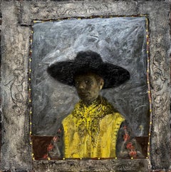 SELF PORTRAIT WITH BLACK HAT – weibliches Porträt