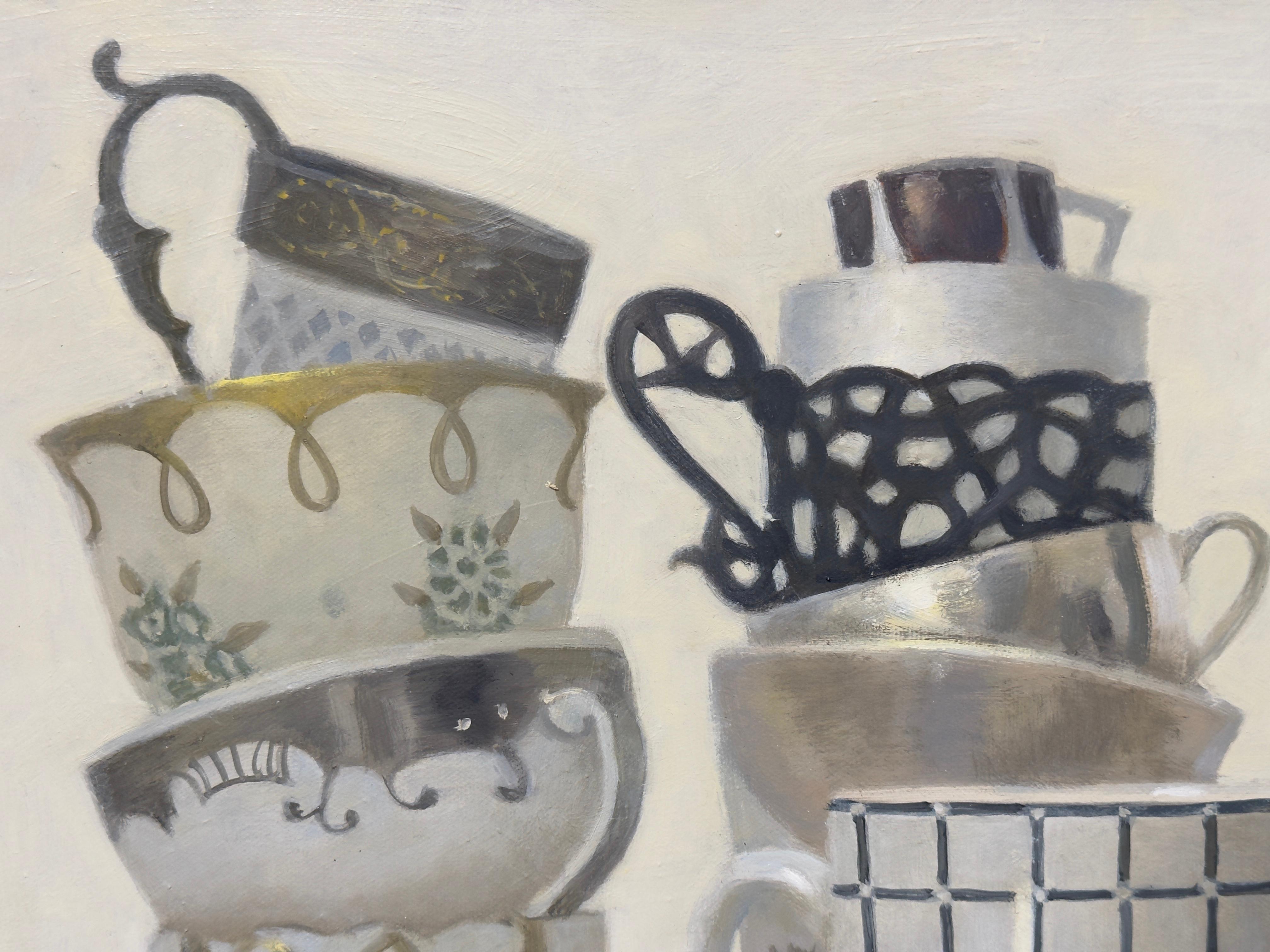 TEACUPS - Contemporary Still Life / Russian American Artist For Sale 2