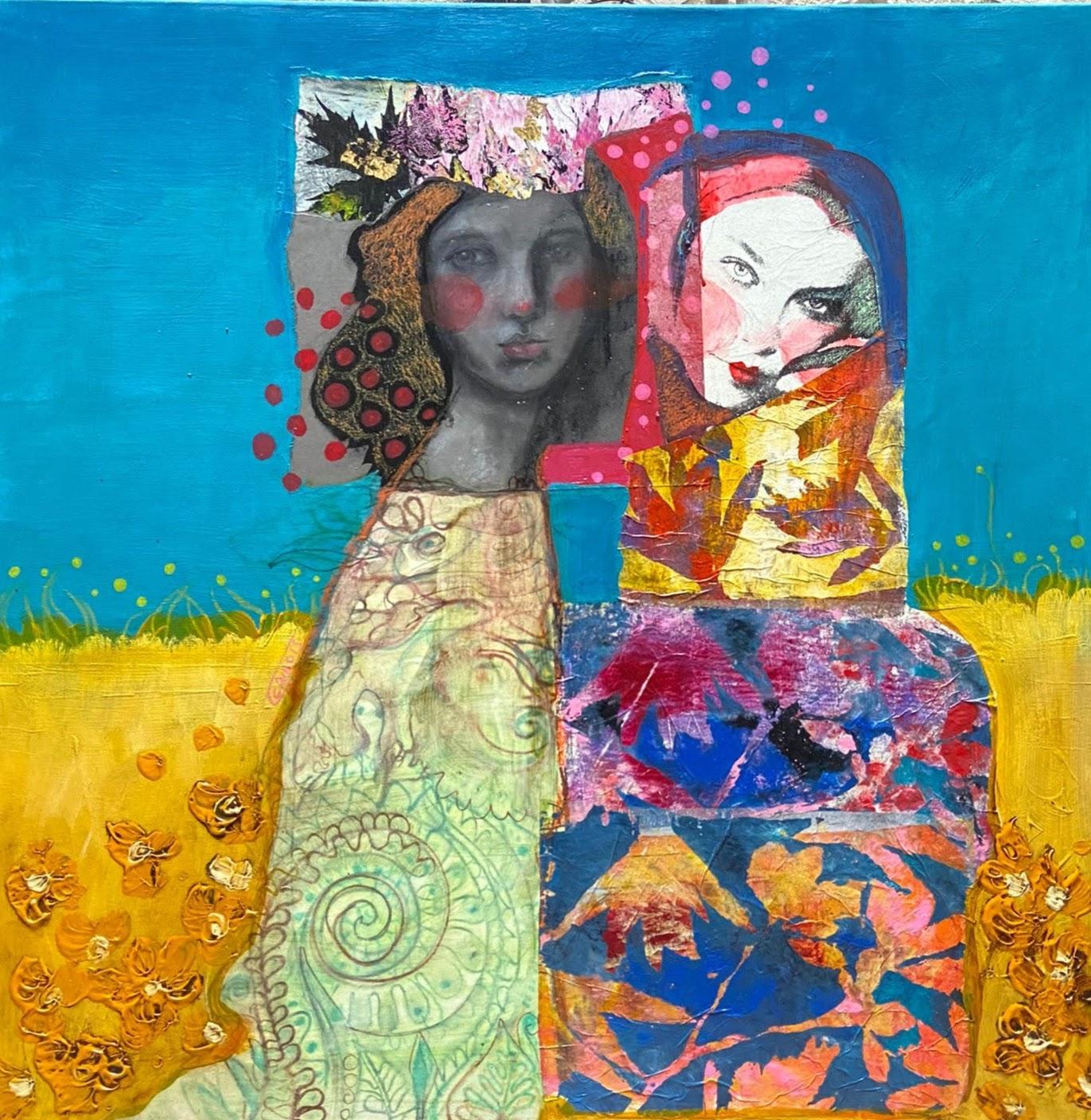 Flores Amarillas - Mixed Media Art by Olga Cairols