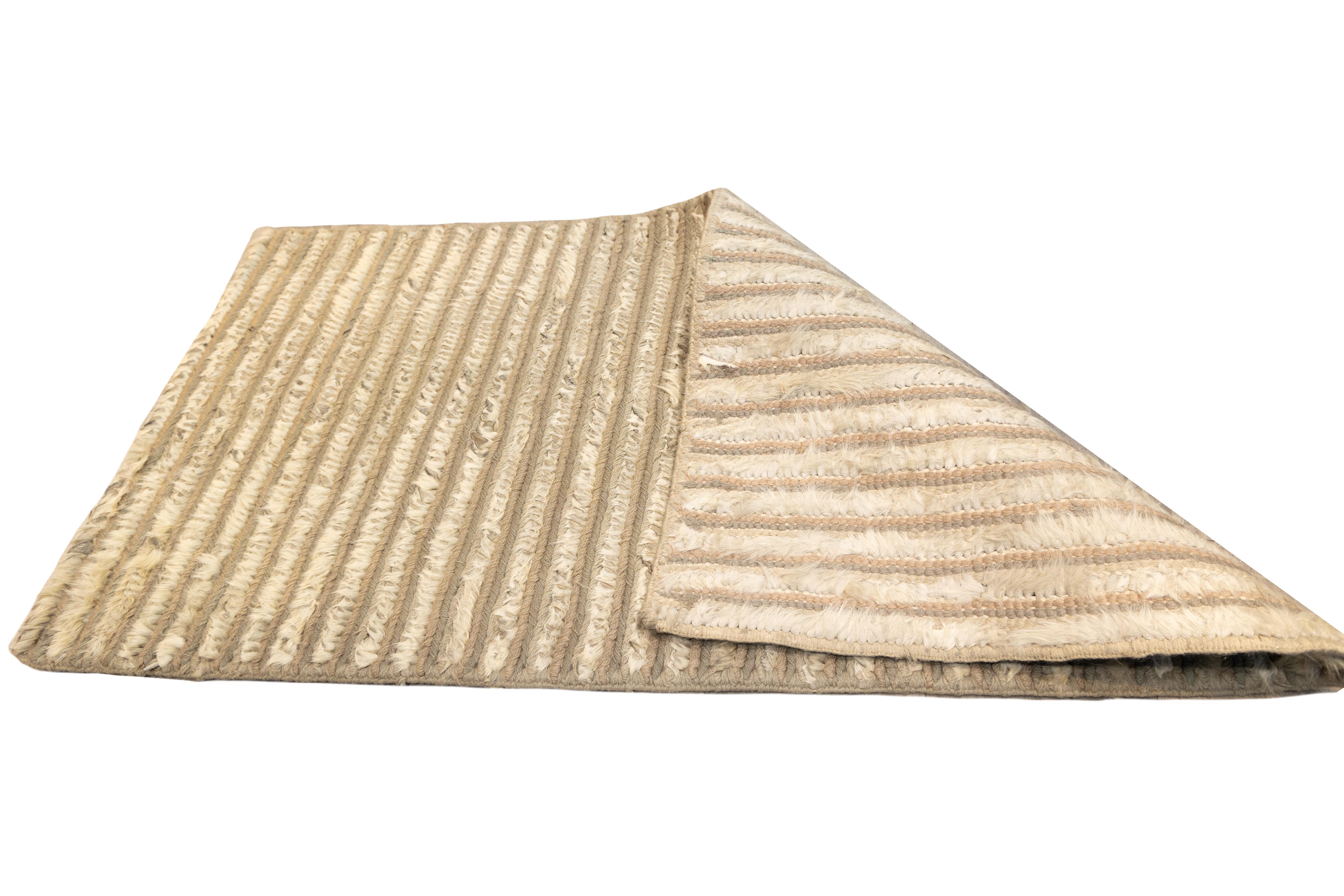 Olga de Amaral casa de Amaral 1986 seltenes Wandtextil Wolle, Leder und Pferdehaar (Kolumbianisch) im Angebot