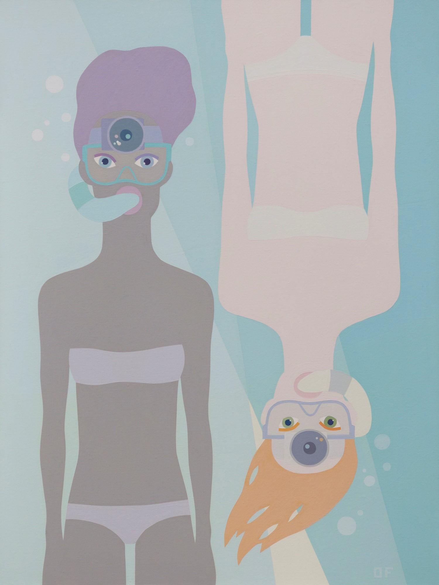 "Girls Exploring The Underwater World" - Art by Olga Feshina