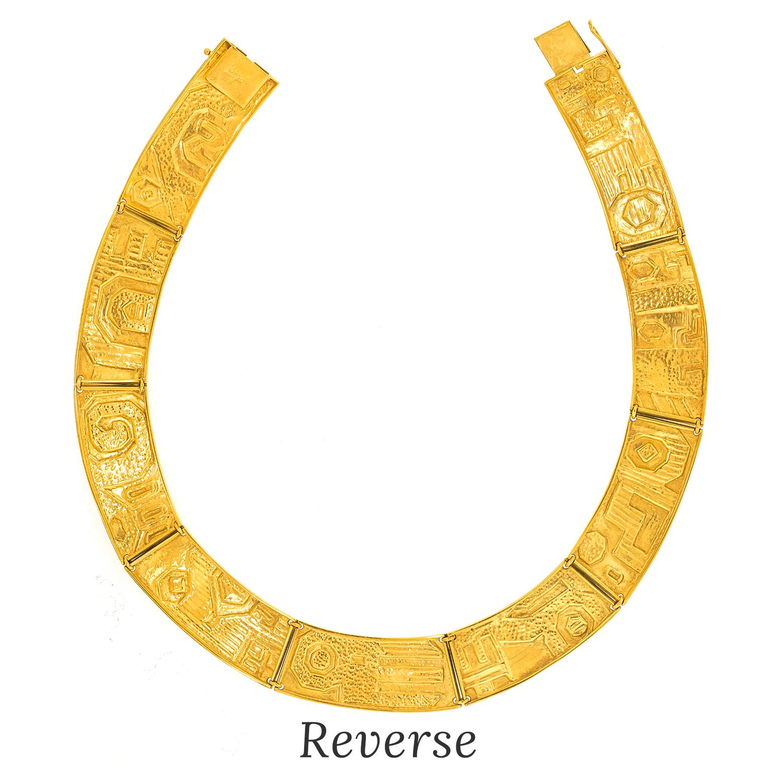 Olga Finzi Extraordinary Modernist Necklace For Sale 4