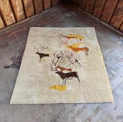 Tappeto modernista ecuadoriano "CAVERNA", Ecuador, 1955 ca.