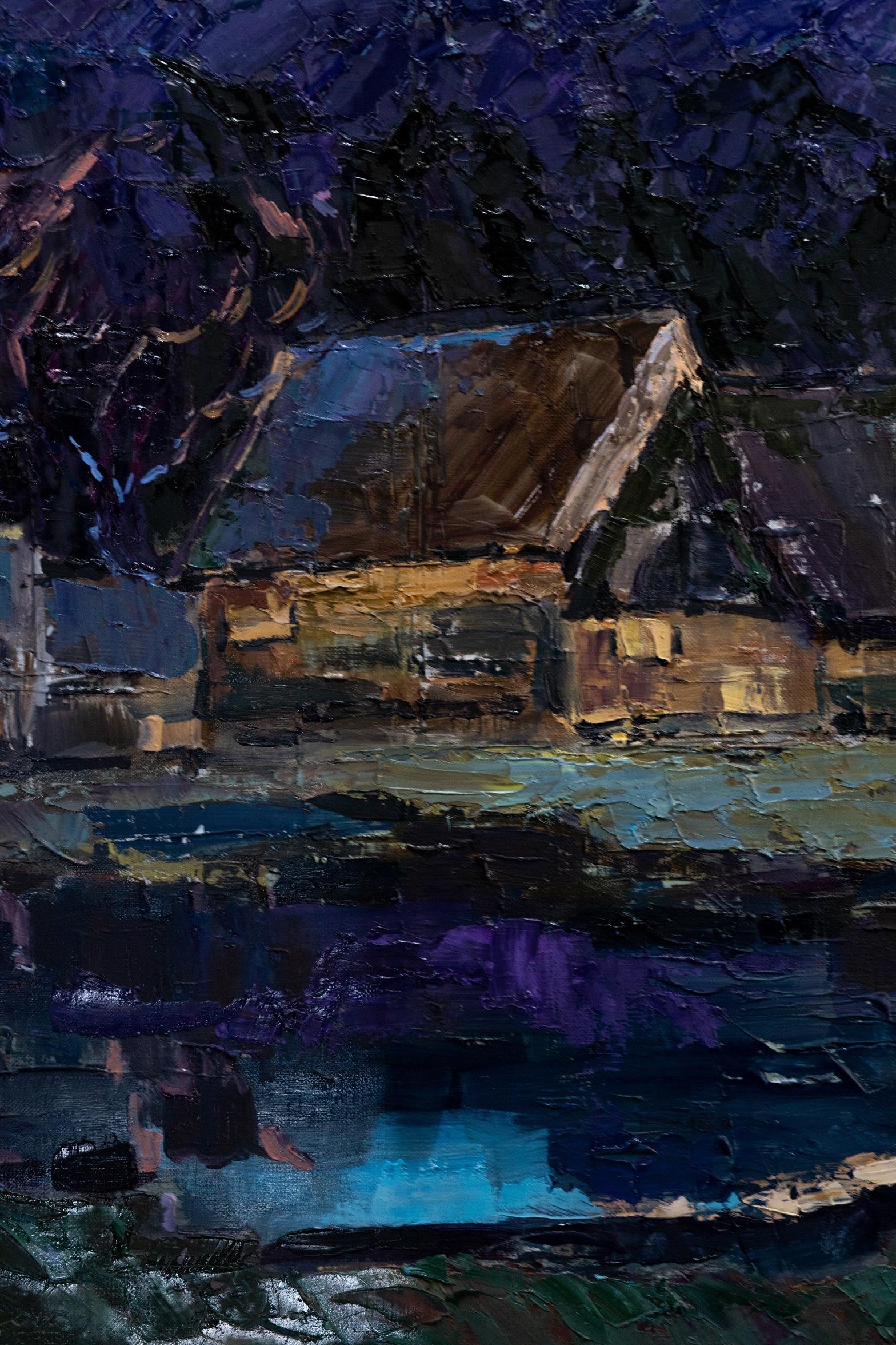 night landscape painting
