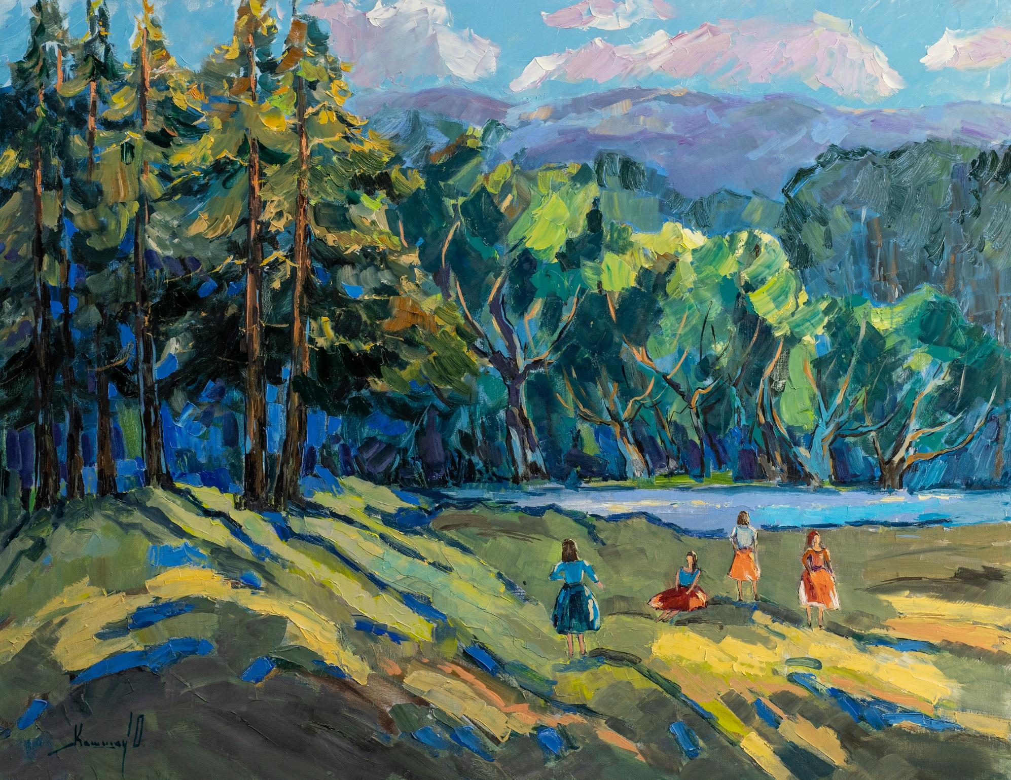 "Summer Day" is an impressionist painting, oil on canvas by Maestro Olga Kashshay .

About the artwork:

TECHNIQUE:  oil painting
STYLE: Contemporary
Edition : Unique, signed
Weight: Approximately 3 kg.

The painting is unframed.

Frame: