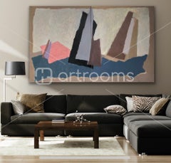 'Regatta. Silhouette II' (diptych), original painting, oil, contemporary