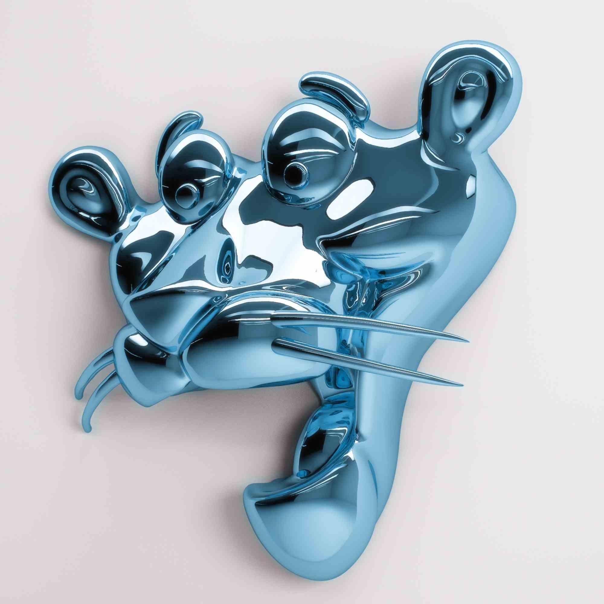 Blaue Desire-Skulptur von Olga Lomaka – 2020