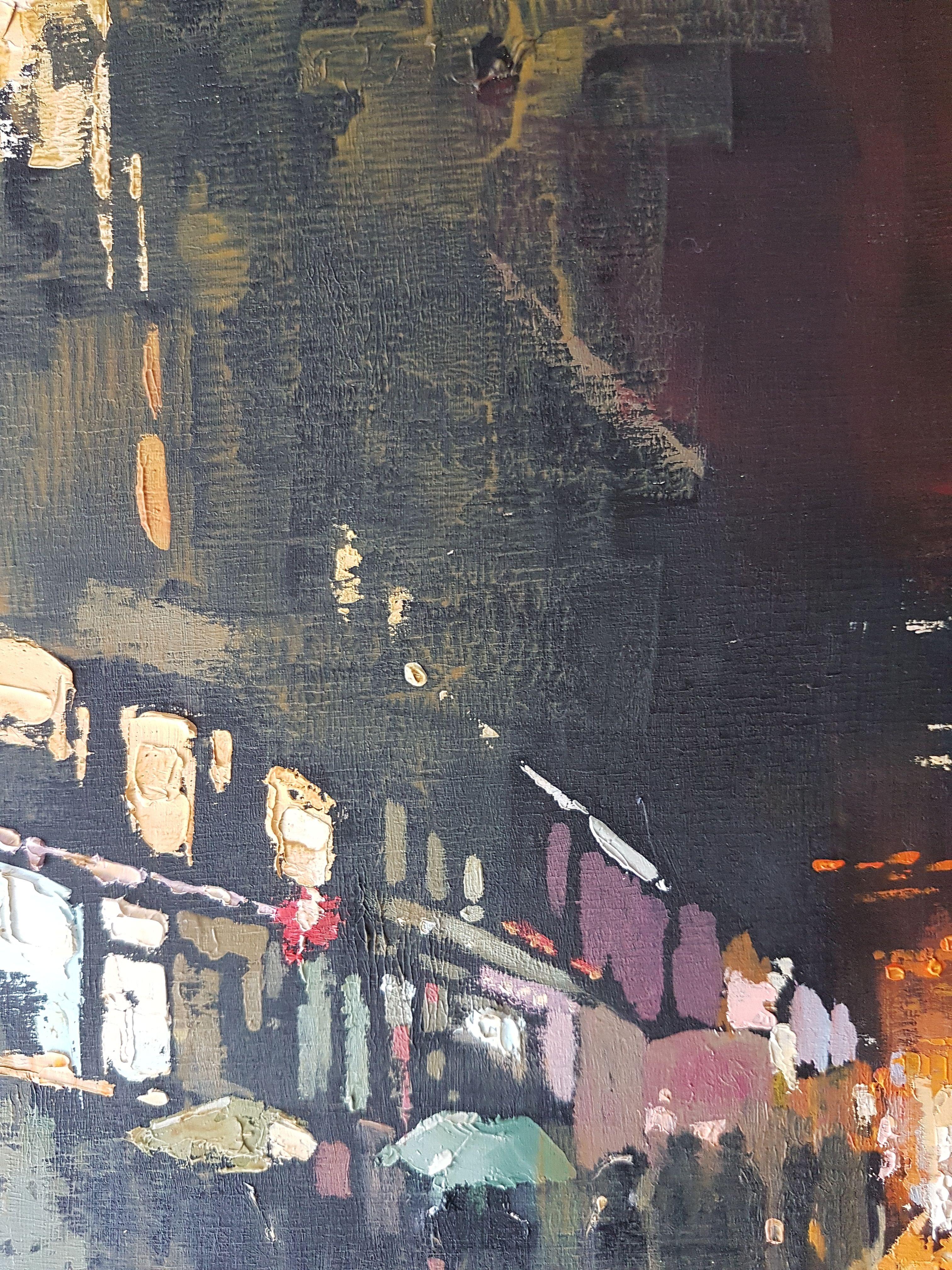 Reflections Of The Night, Painting, Oil on MDF Panel 2