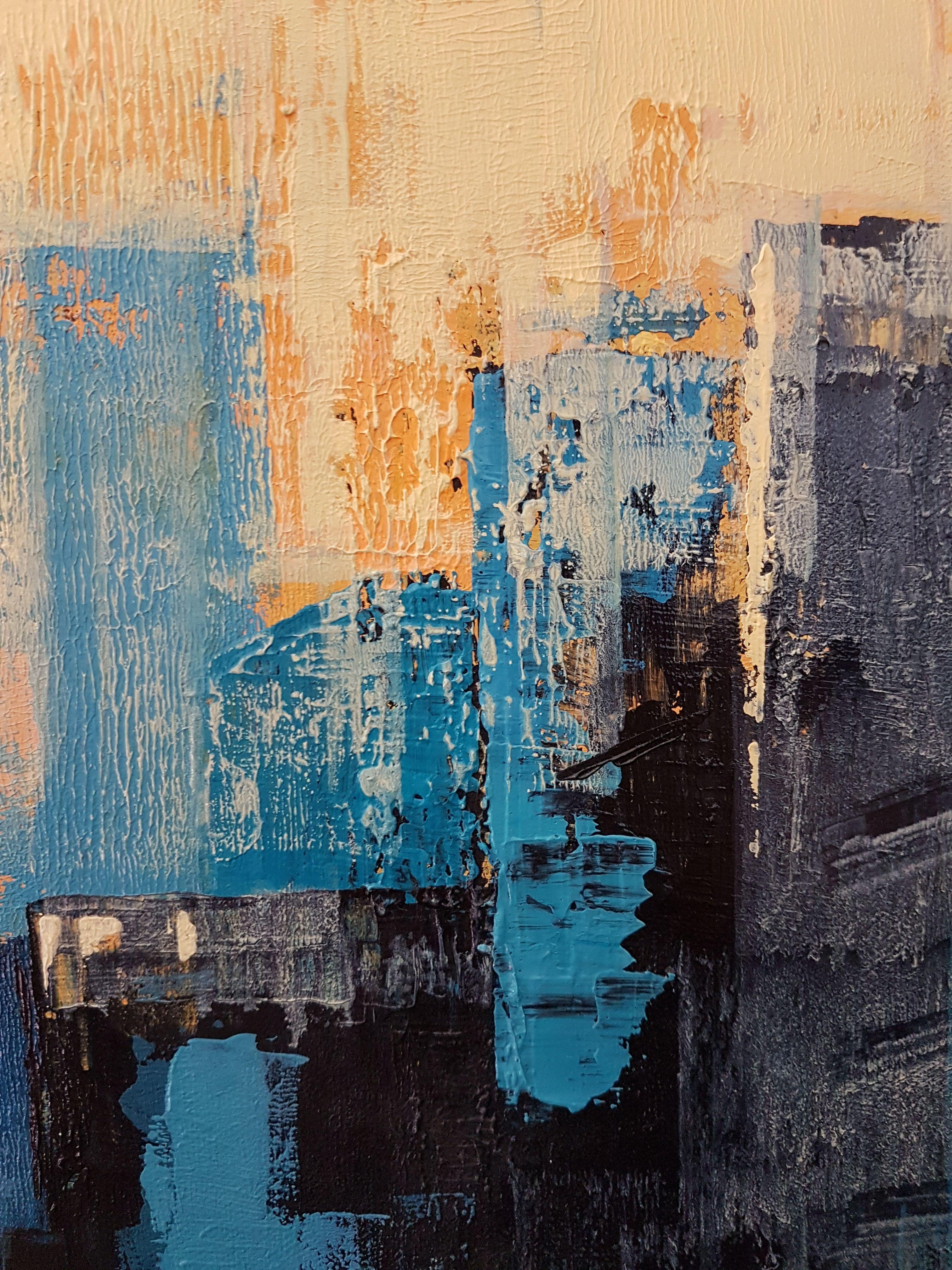 75x60x1.5 cm. Un lavoro unico nel suo genere. Firmato davanti e dietro. Venduto con certificato di autenticità. Dipinto su tela con colori a olio professionali di altissima qualità. Venduto con una semplice cornice in legno nero fatta a mano (facile