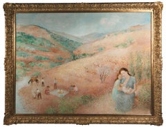Olga Sacharoff. Maternity. 1950. Oil on canvas. 114 x 146 cm.