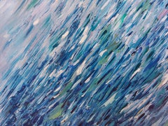 Abstract Fish Painting Underwater Original Art Fish Artwork Sea Life Painting