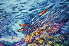 Abstract Coral Reef Original Art
