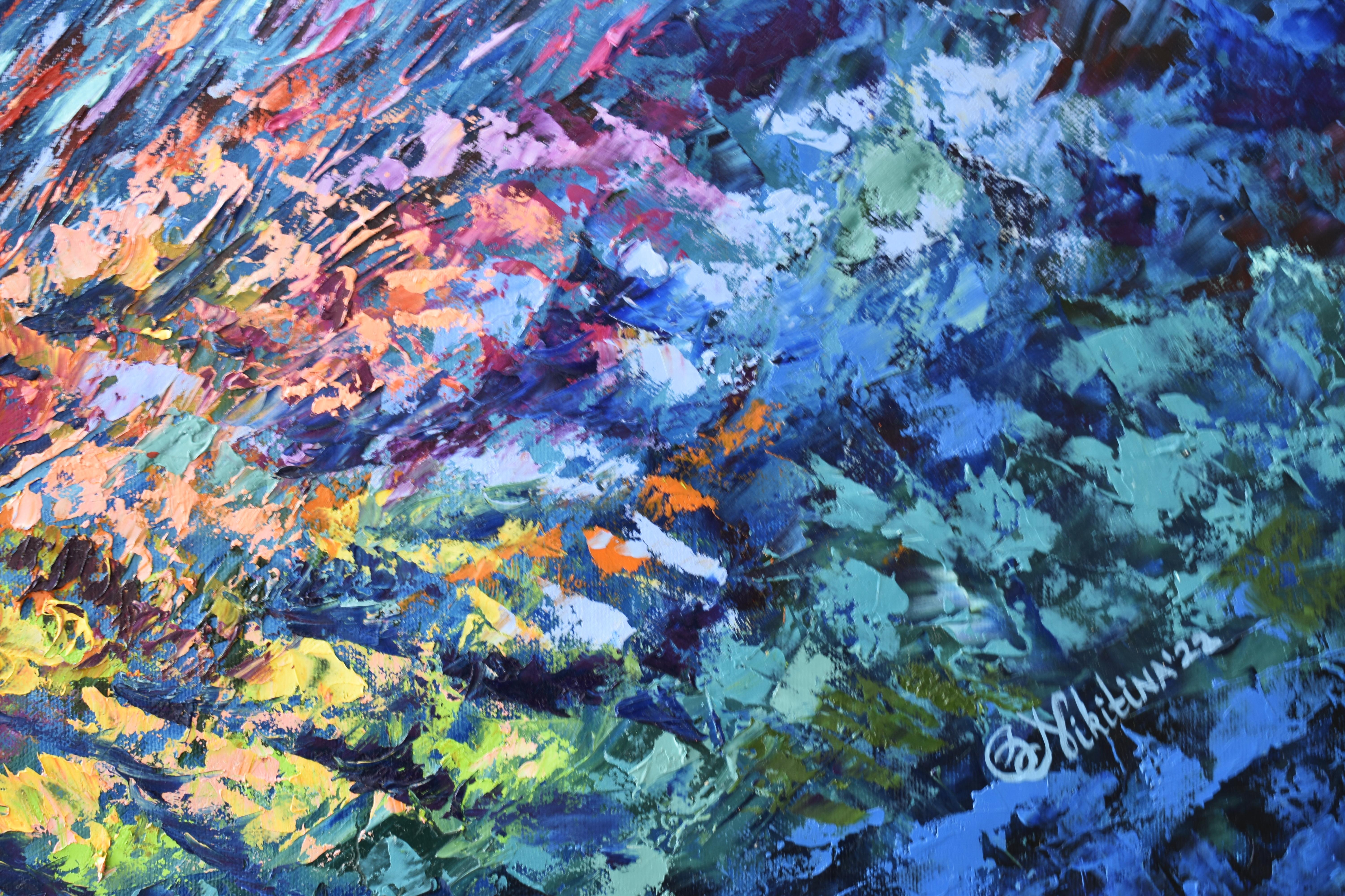 abstract coral reef painting