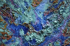 Abstract Coral Reef Textured Painting