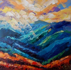 Blue Ridge Mountains Oil Painting Landscape