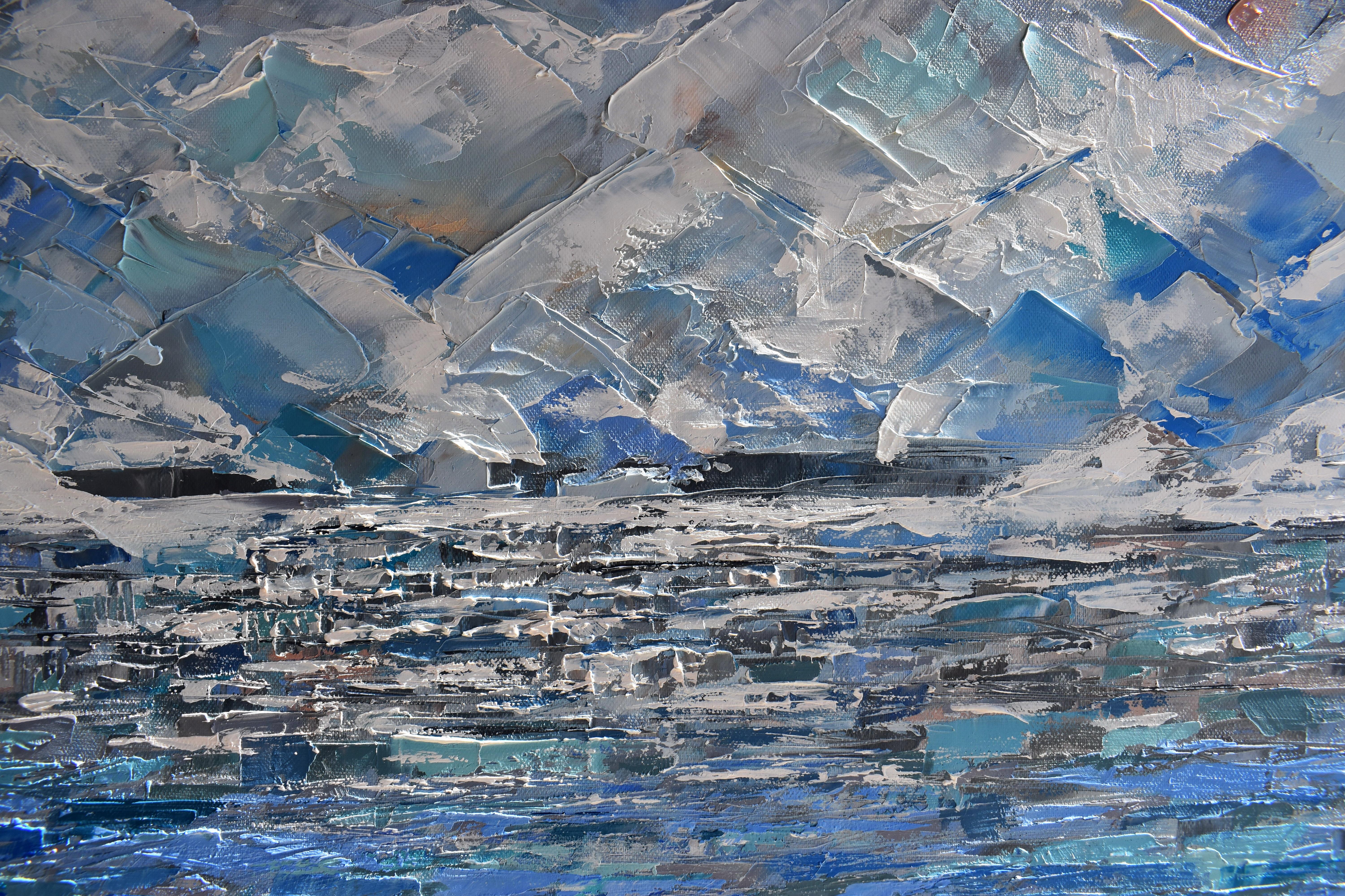 Breath of Antarctica Ölgemälde Original Kunst im Angebot 6