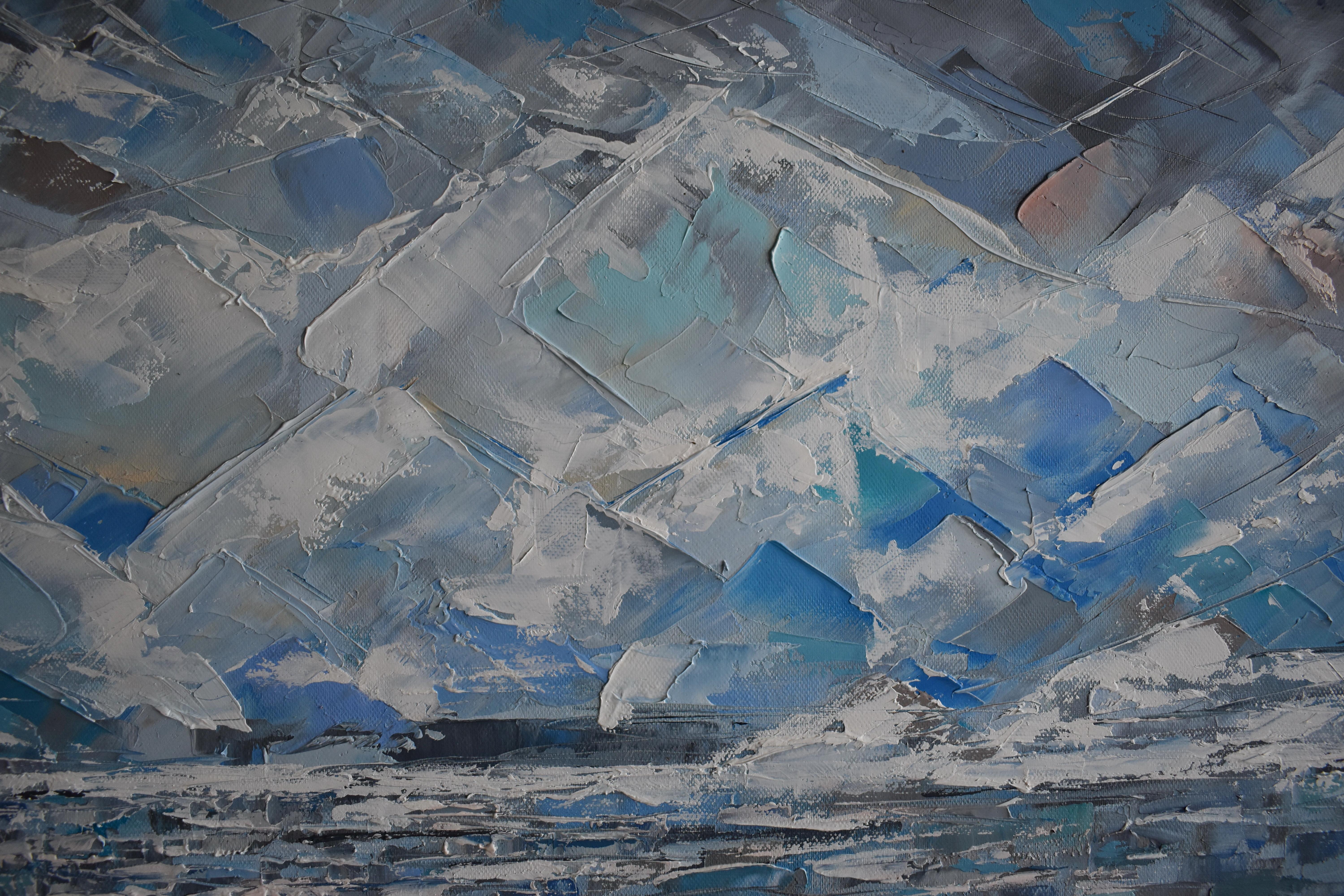 Breath of Antarctica Ölgemälde Original Kunst im Angebot 9