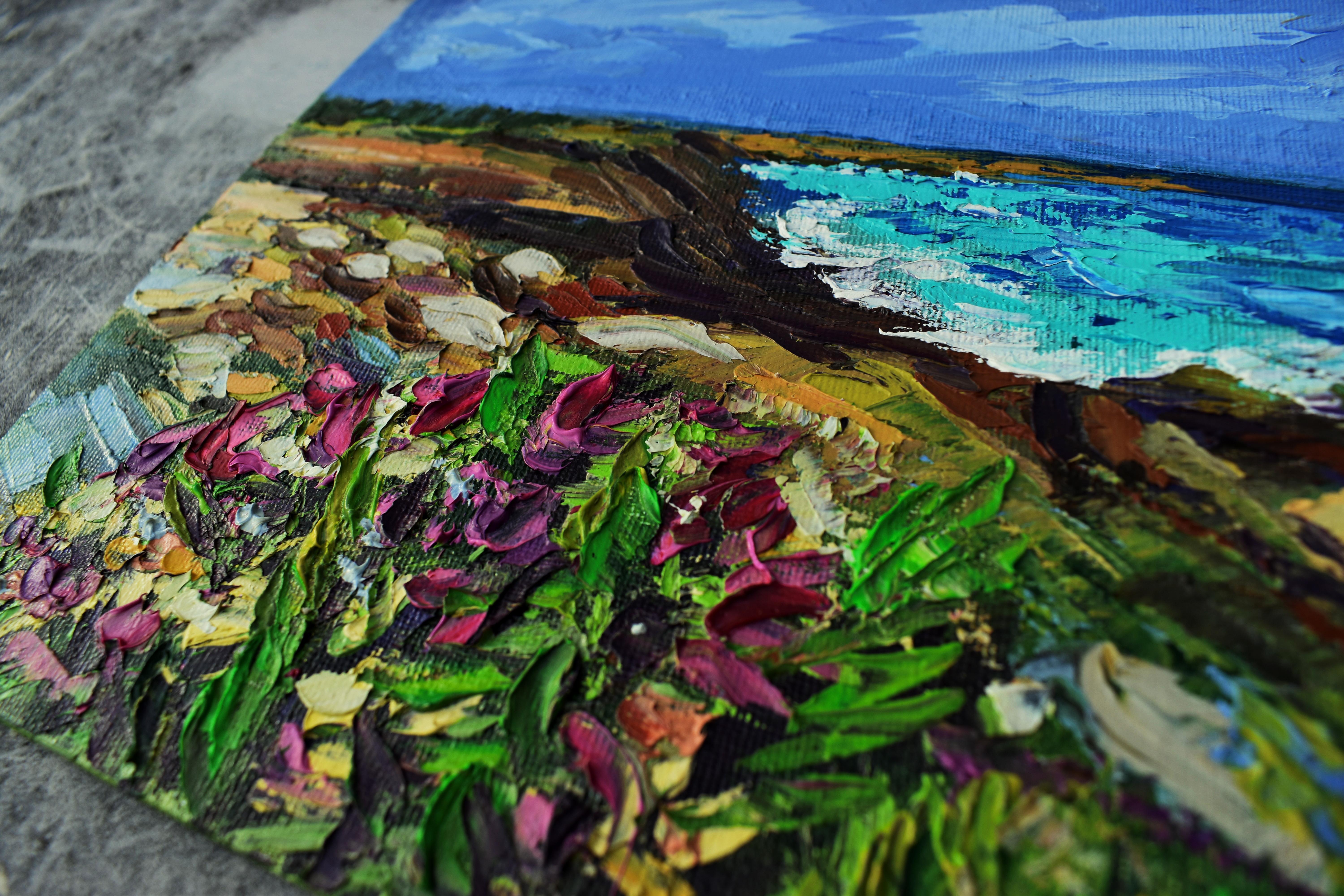 Paesaggio marino di Townes - Painting Impressionismo di Olga Nikitina