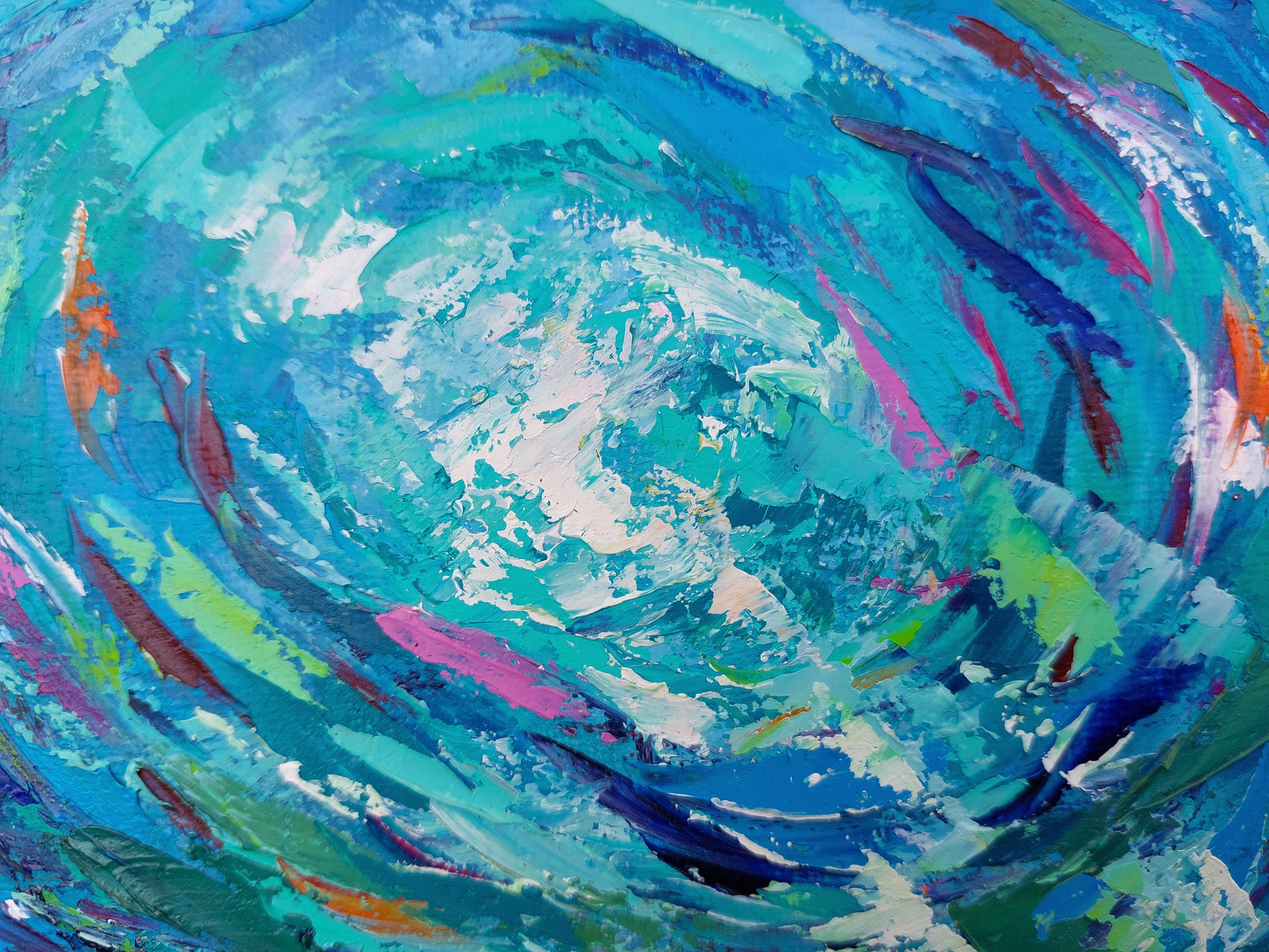 Coral Reef Fish Painting Impasto For Sale 4