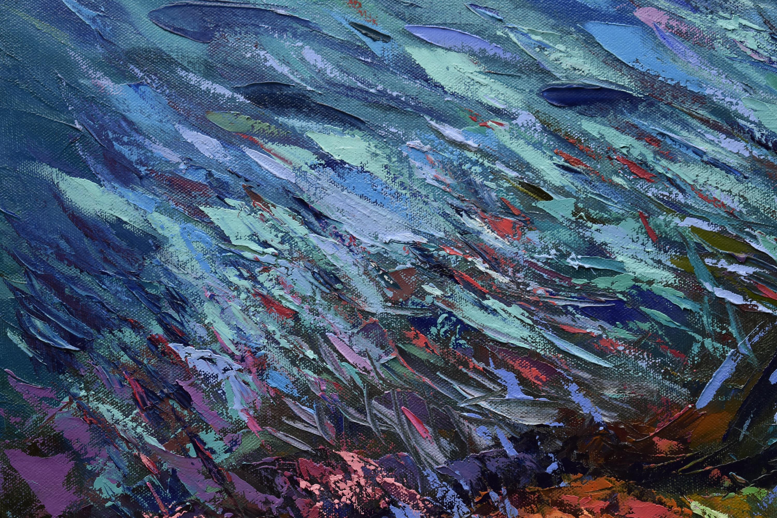 Coral Reef Painting Ocean Arts Underwater Seascape Original Painting 1