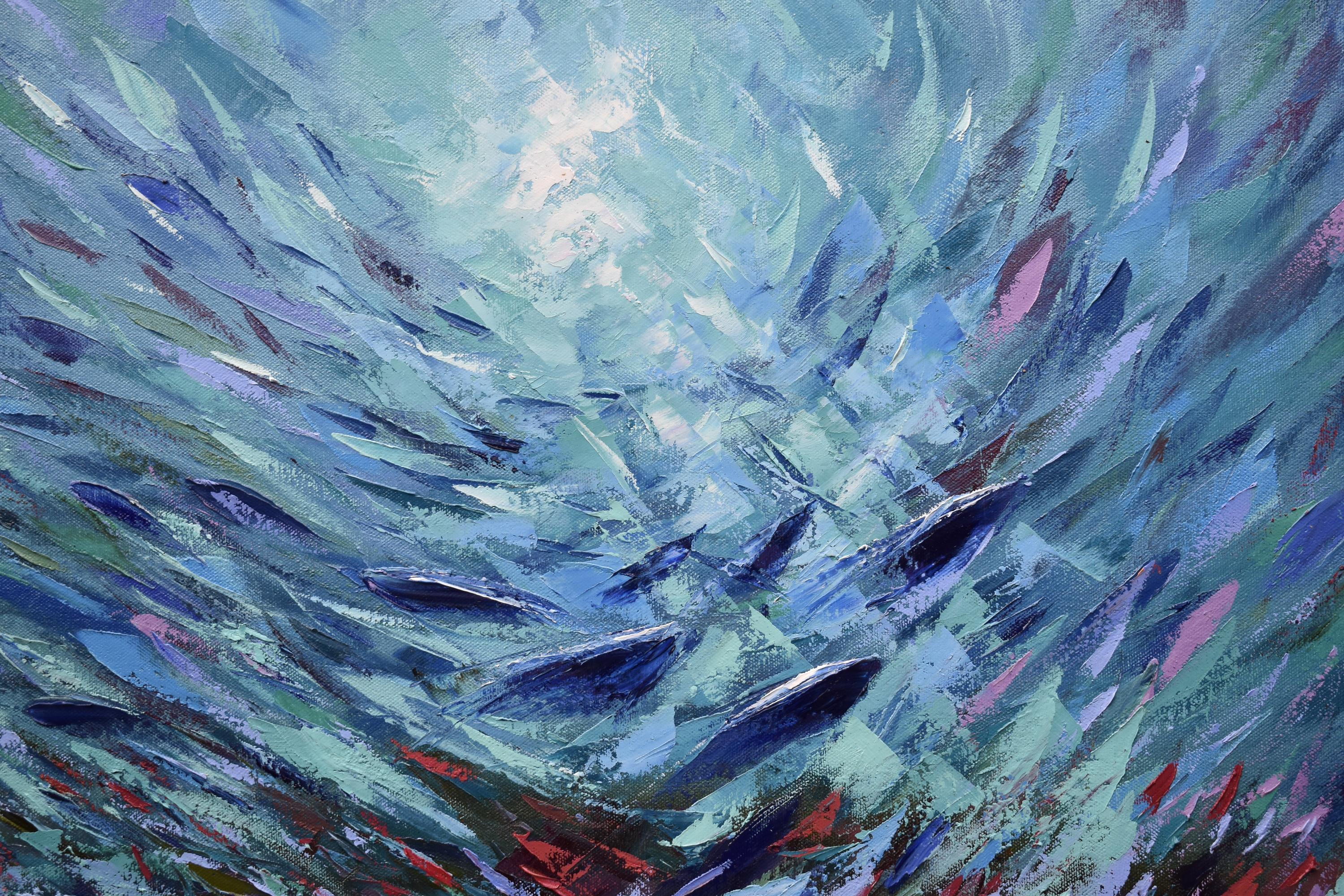 Coral Reef Painting Ocean Arts Underwater Seascape Original Painting 7