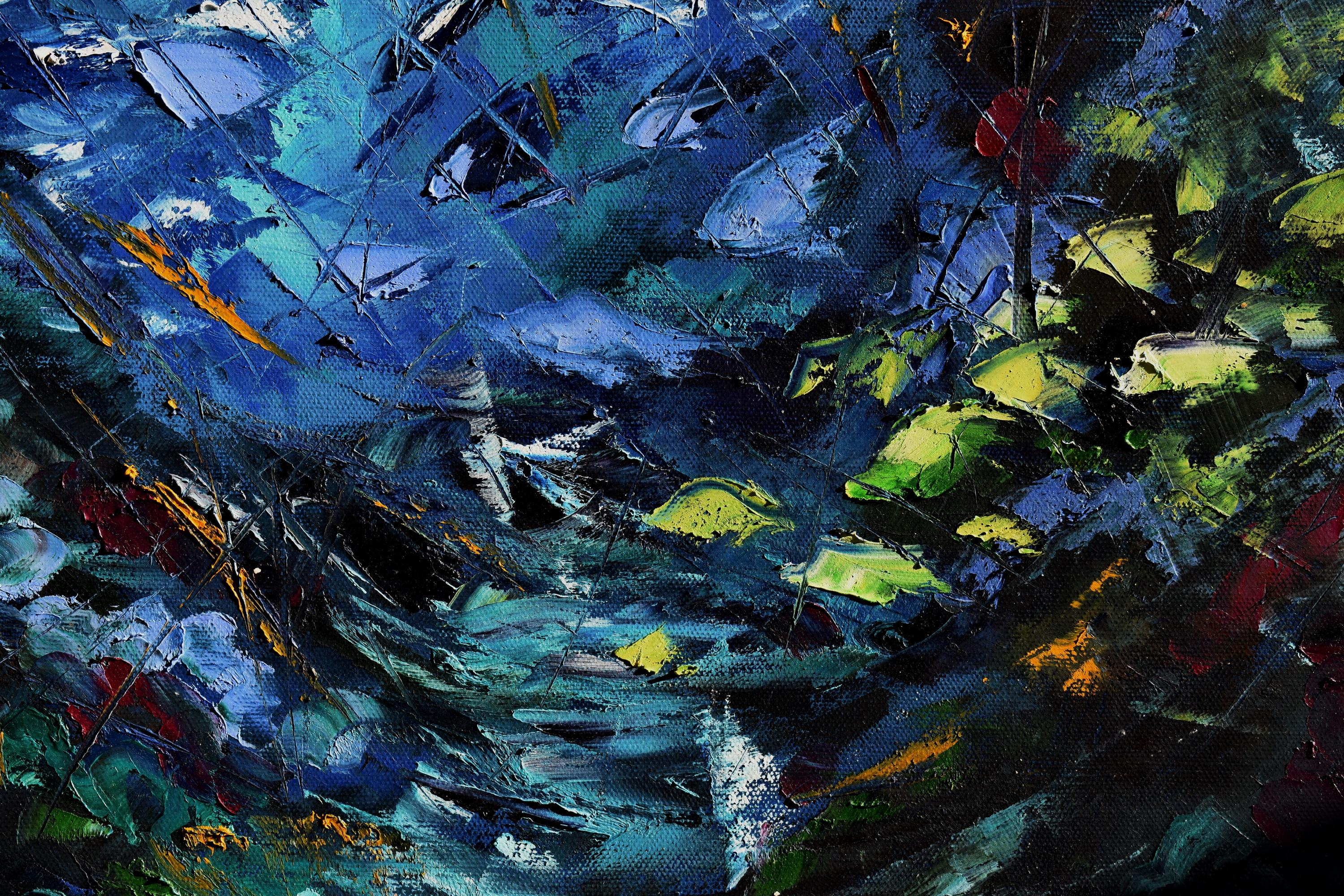 DEEP CORAL REEF UNDERWATER PAINTING wurde unter Wasser hergestellt (Impressionismus), Painting, von Olga Nikitina